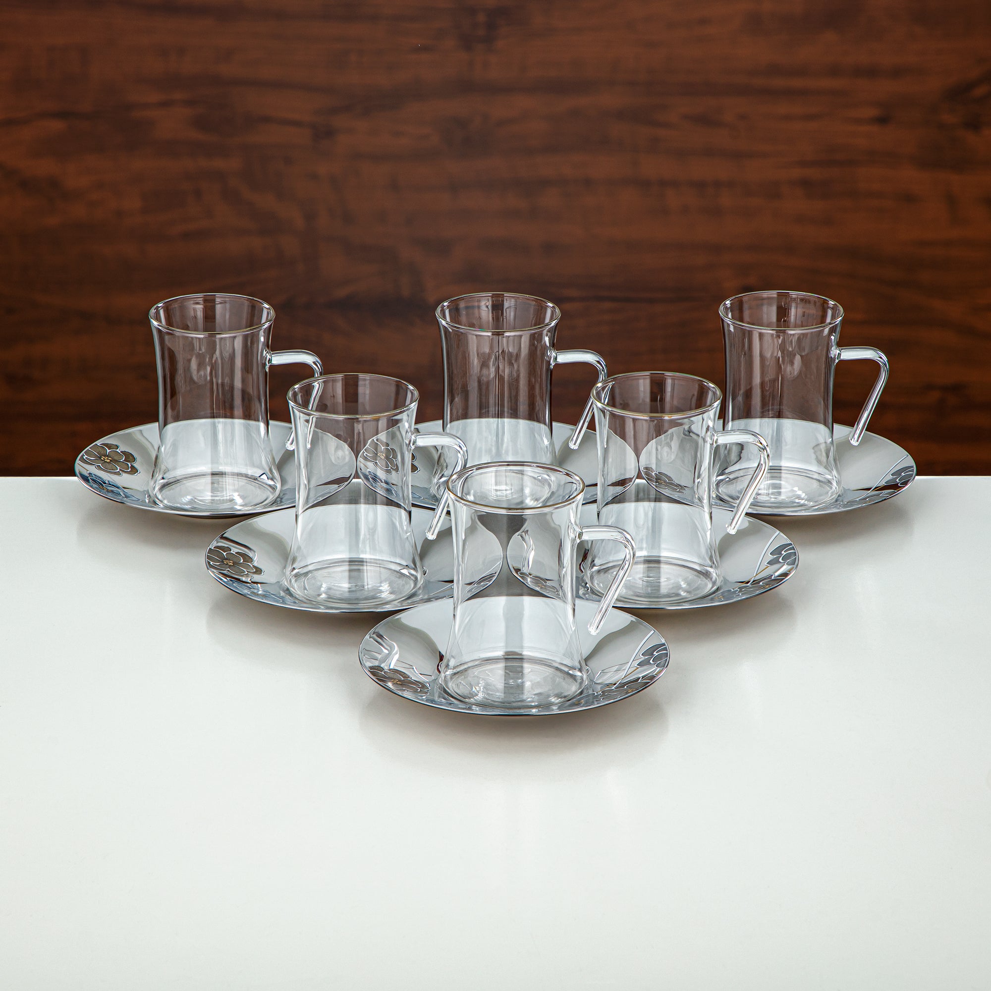 طقم ترمس وشاي المرجان ABS فضي وذهبي 20 قطعة (GOK-S-S-G + 18PCS-12256-1) – تقديم أنيق | رمضان والتجمعات