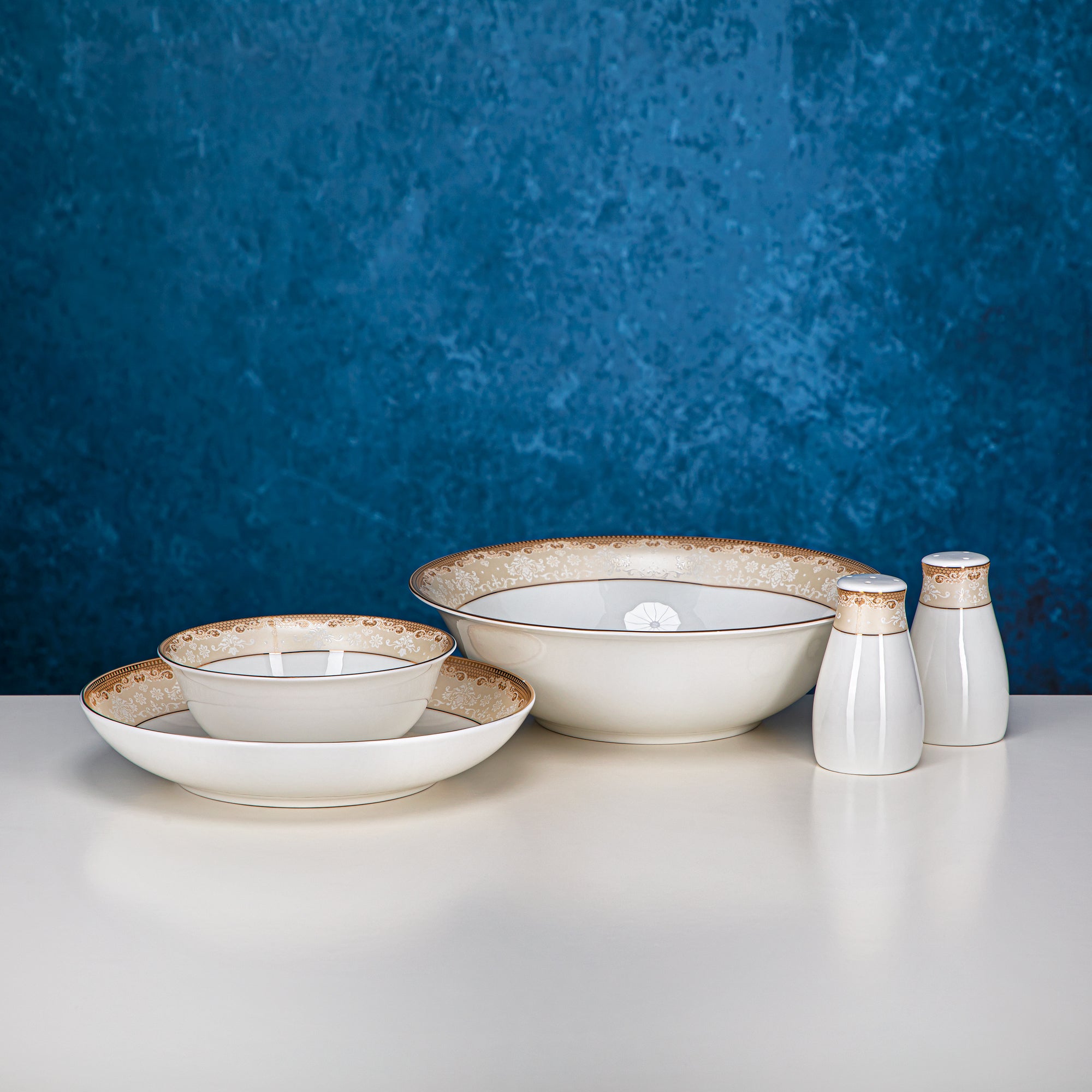 طقم عشاء المرجان 46 قطعة بون تشاينا - 23103