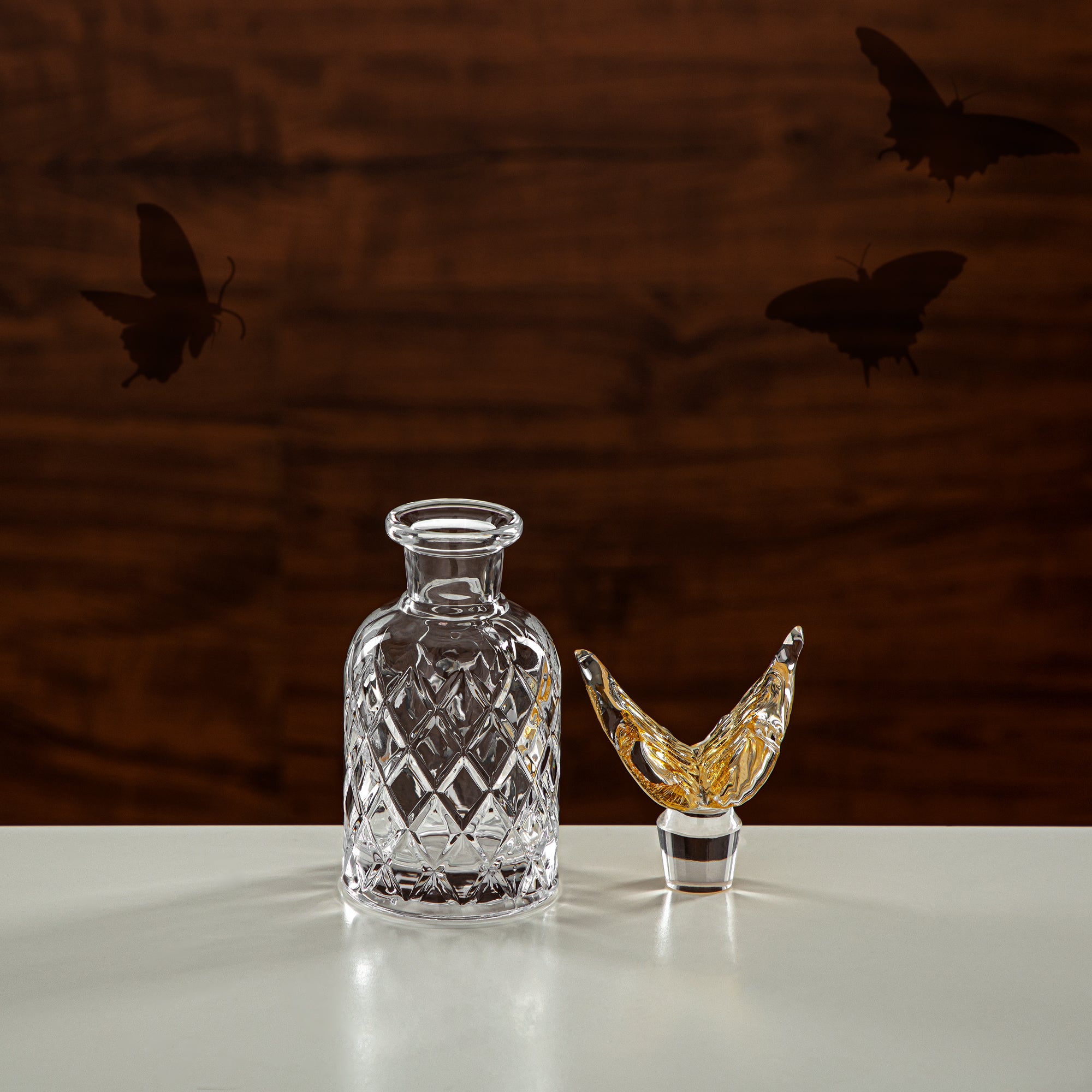 Almarjan Perfume Bottle 140ML Glass Clear & Amber (42304-111-BA) The Art of Oud