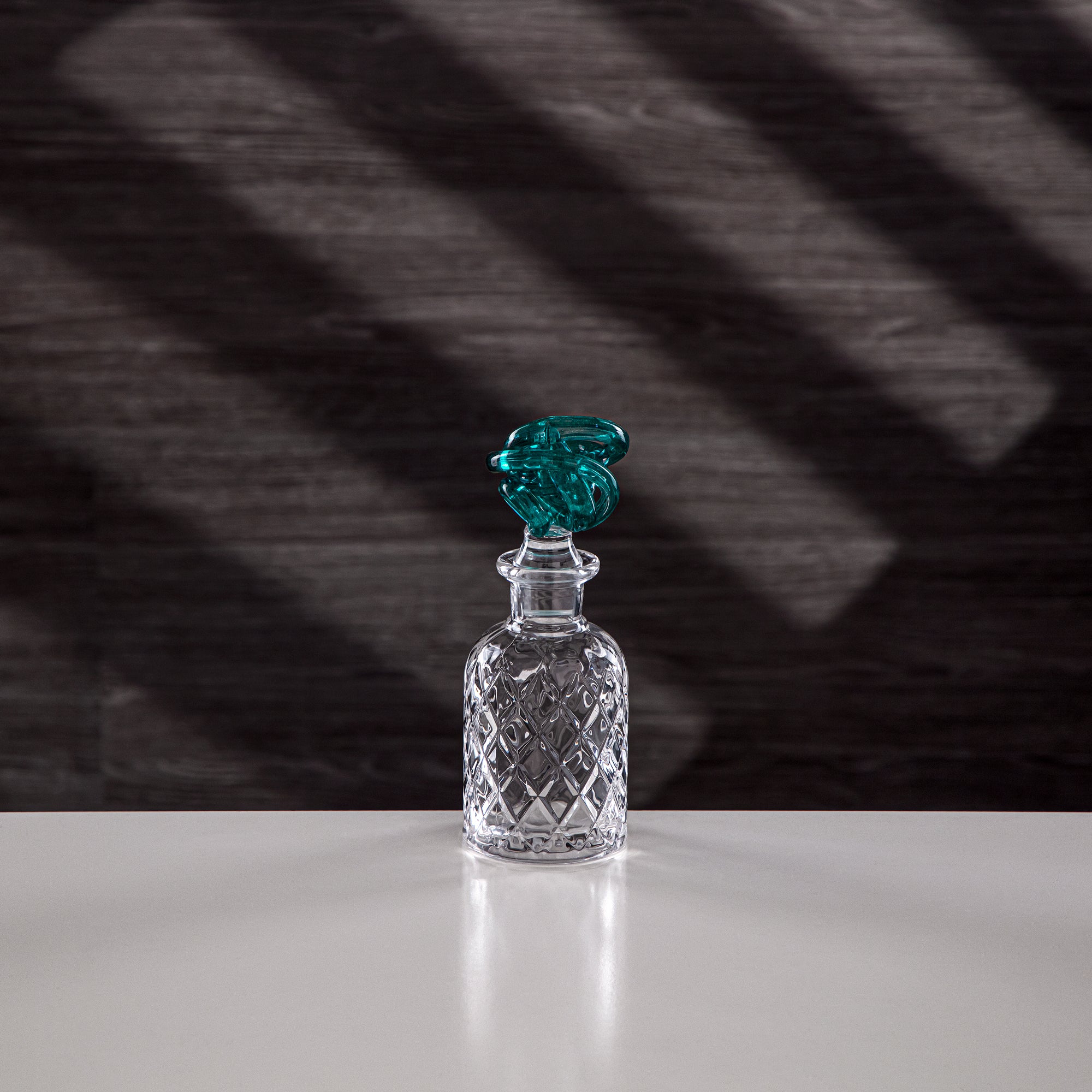 Almarjan Perfume Bottle Clear with Turquoise Knot