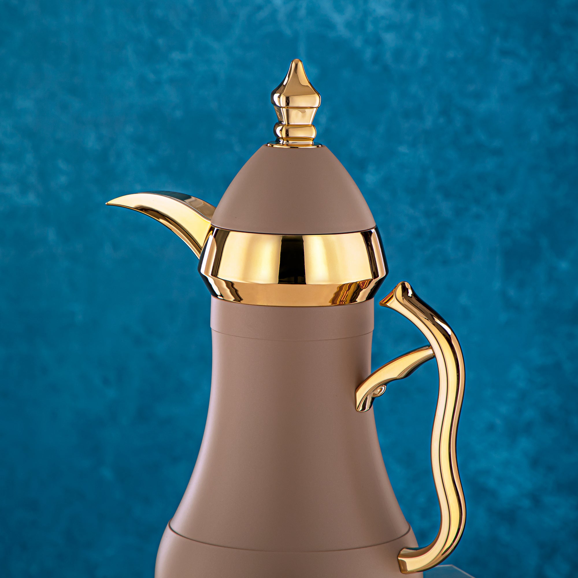 المرجان طقم ترامس قطعتين</i> كاكي وذهبي - AMJ-070/B070Q385YZC95