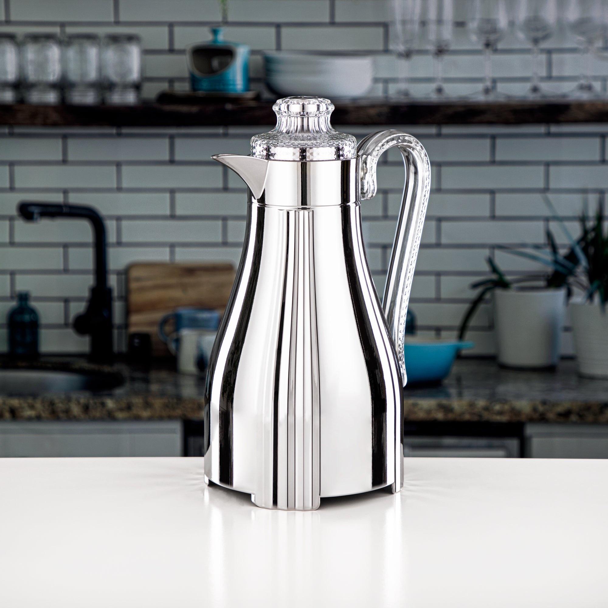 طقم ترامس المارجان مكون من قطعتين باللون الفضي FG205 AB-100 ALL NI