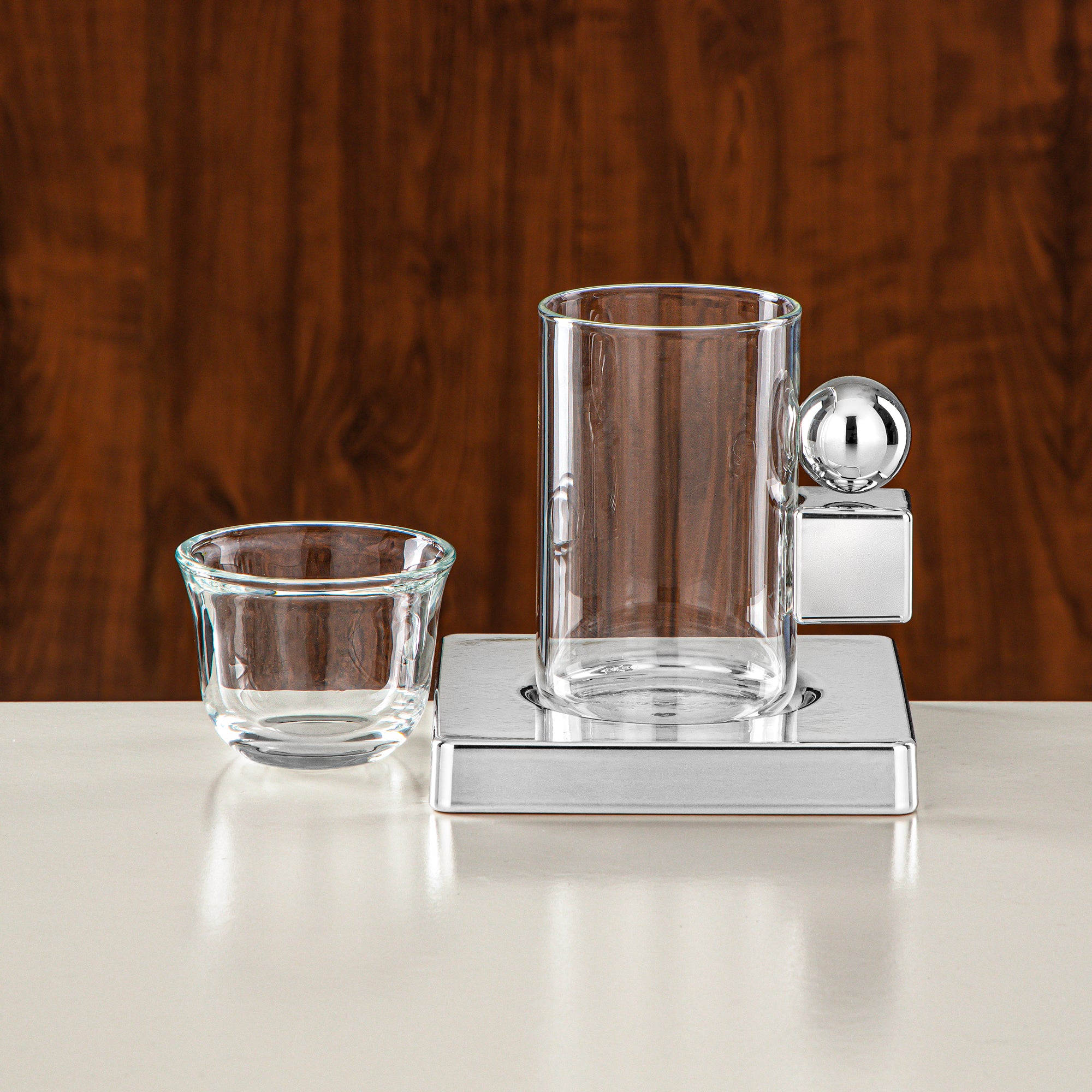 Almarjan Tea Set 18 Pieces Silver