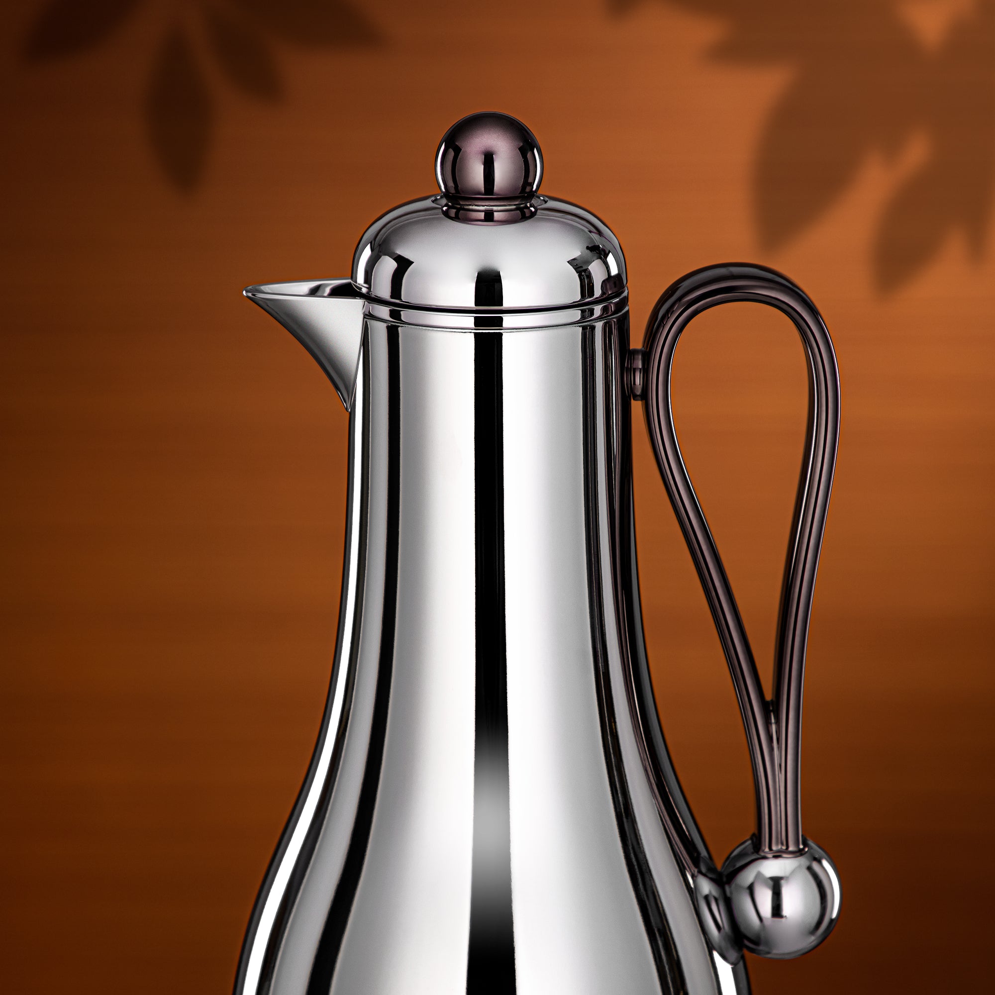 Almarjan Vacuum Flask Set 1L + 1L Silver & Gun Black