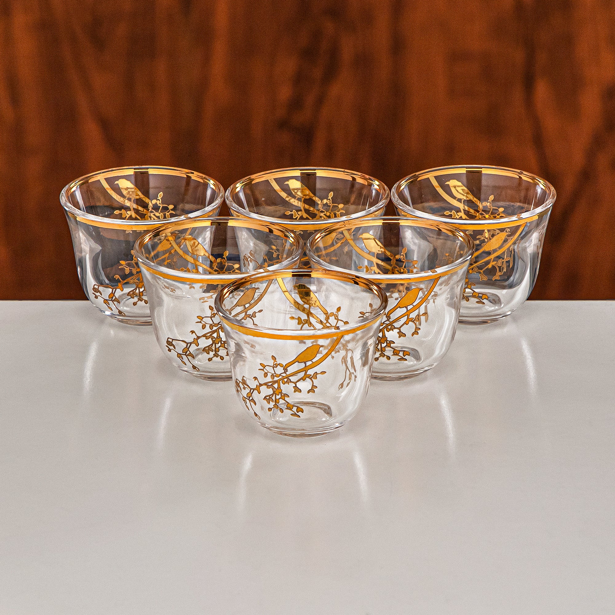 طقم ترامس المرجان مكون من 20 قطعة باللونين الفضي والذهبي المطفي