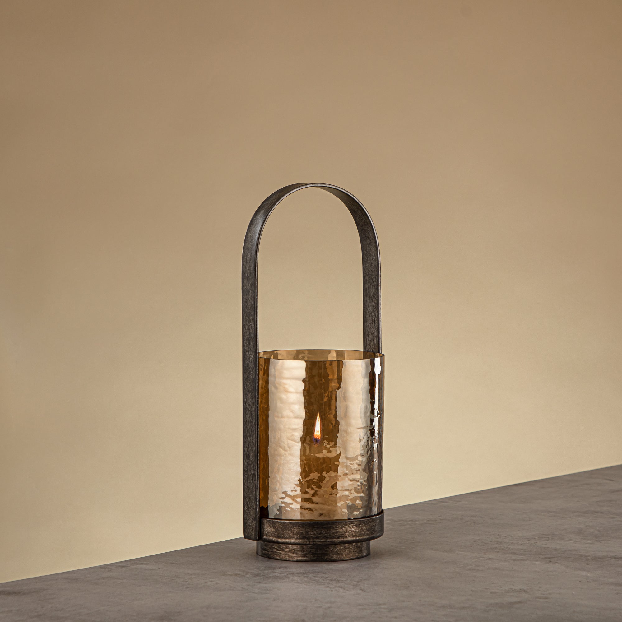 فانوس المرجان هوريكان 32 سم فضي عتيق