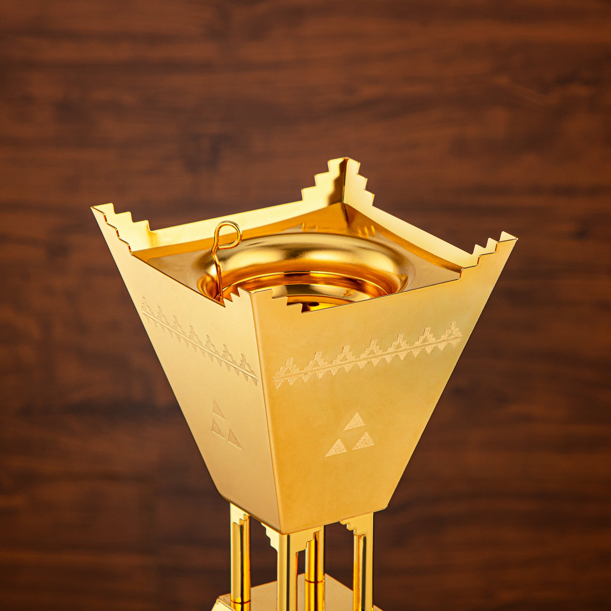 مبخرة المرجان 11 سم ذهبية - HT2411016