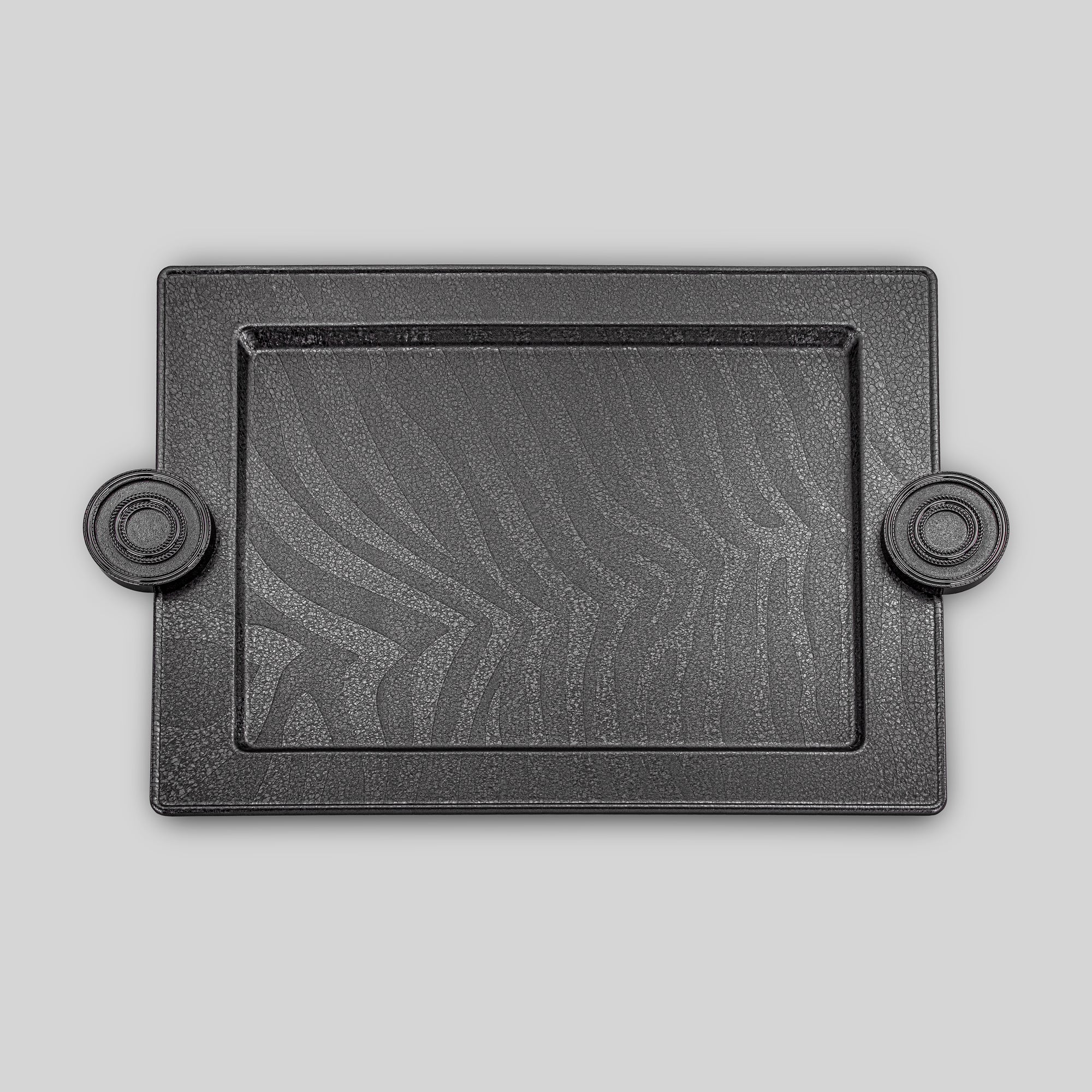 Almarjan Serving Tray 59 cm Black Crackle