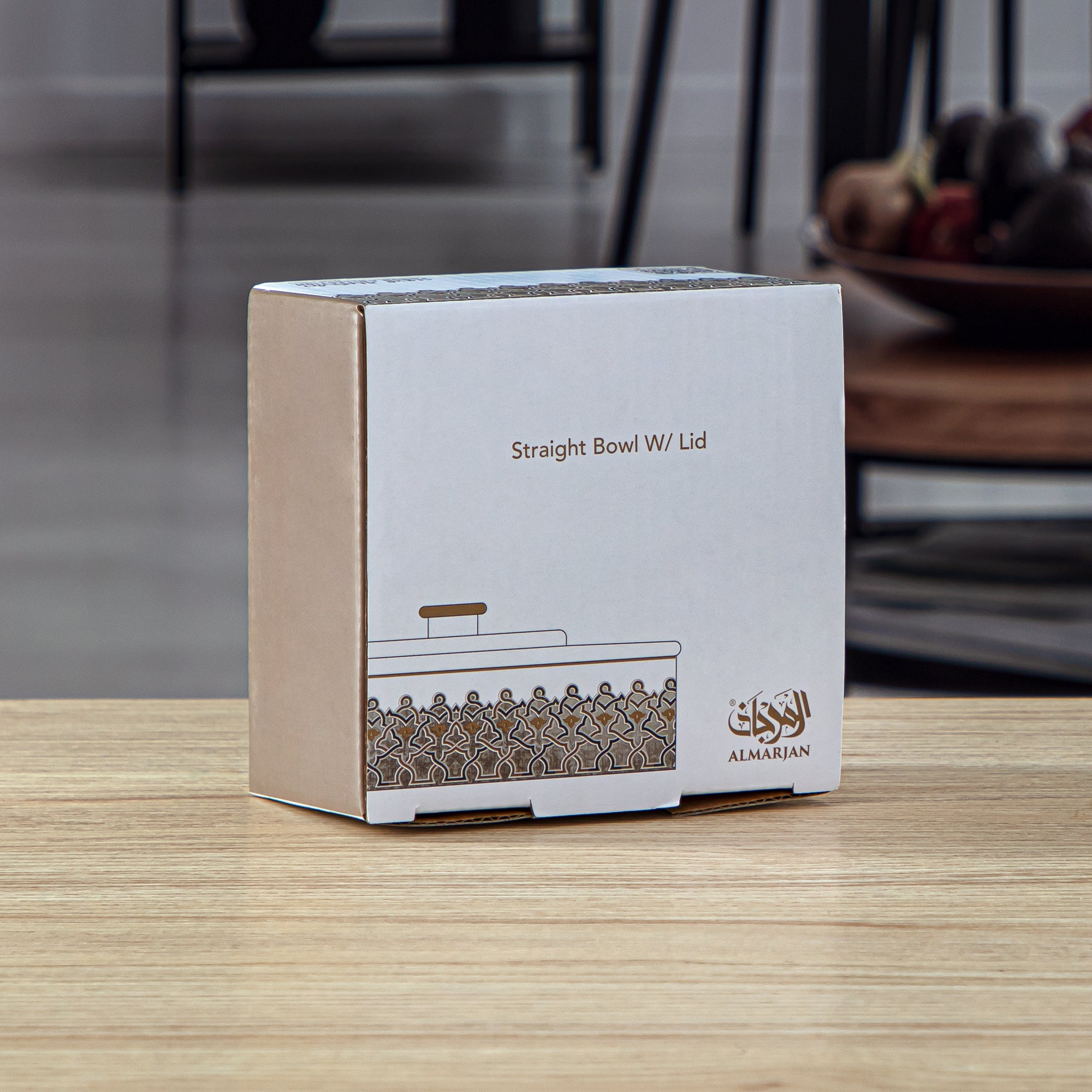 وعاء بورسلين من تشكيلة فنون بغطاء 11 سم - 2494