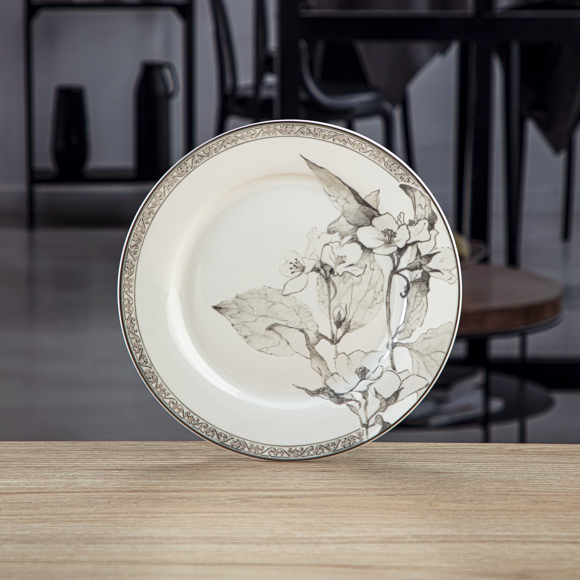 طقم اطباق حلى بورسلين من المرجان 7.5 إنش 6 قطع - 8588