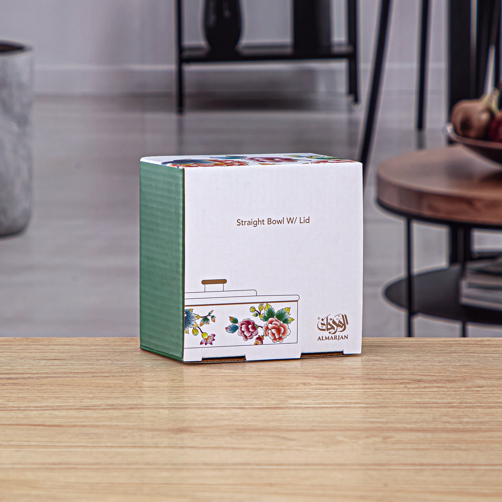 وعاء بورسلين من تشكيلة فنون بغطاء 11 سم - 2070