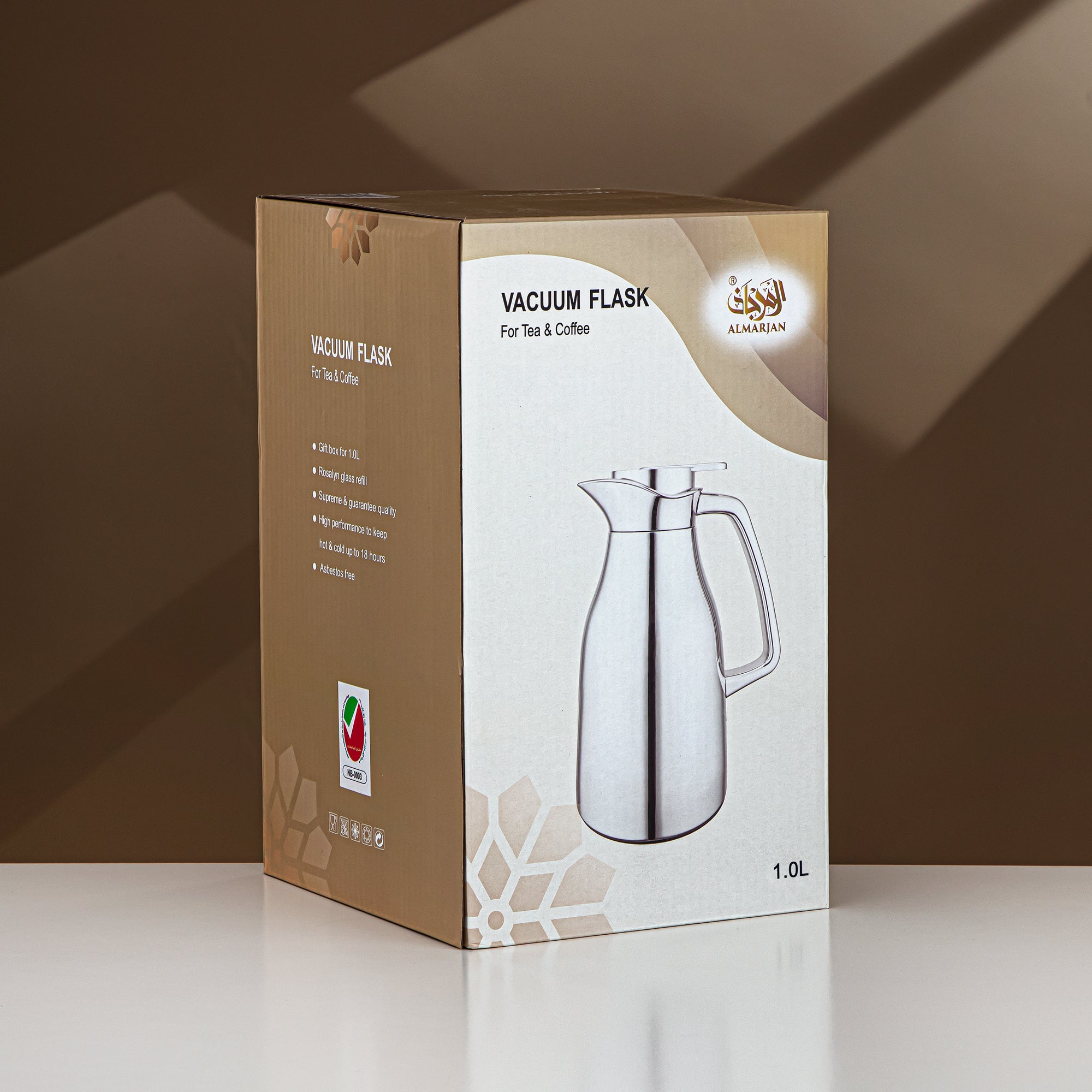 ترمس المرجان  سعة 1 لتر باللونين الفضي والذهبي
 RGC-1000CC95