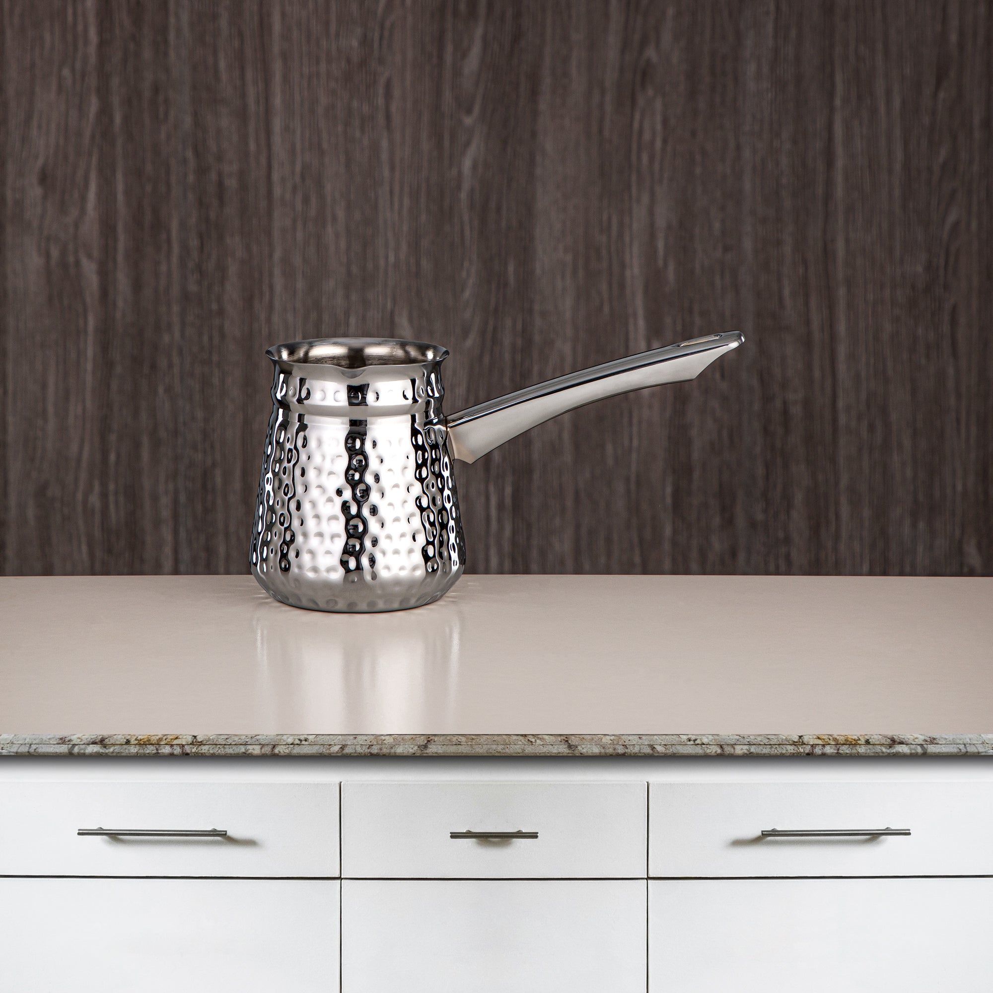 طقم تسخين القهوة المرجان فضي – البوادي