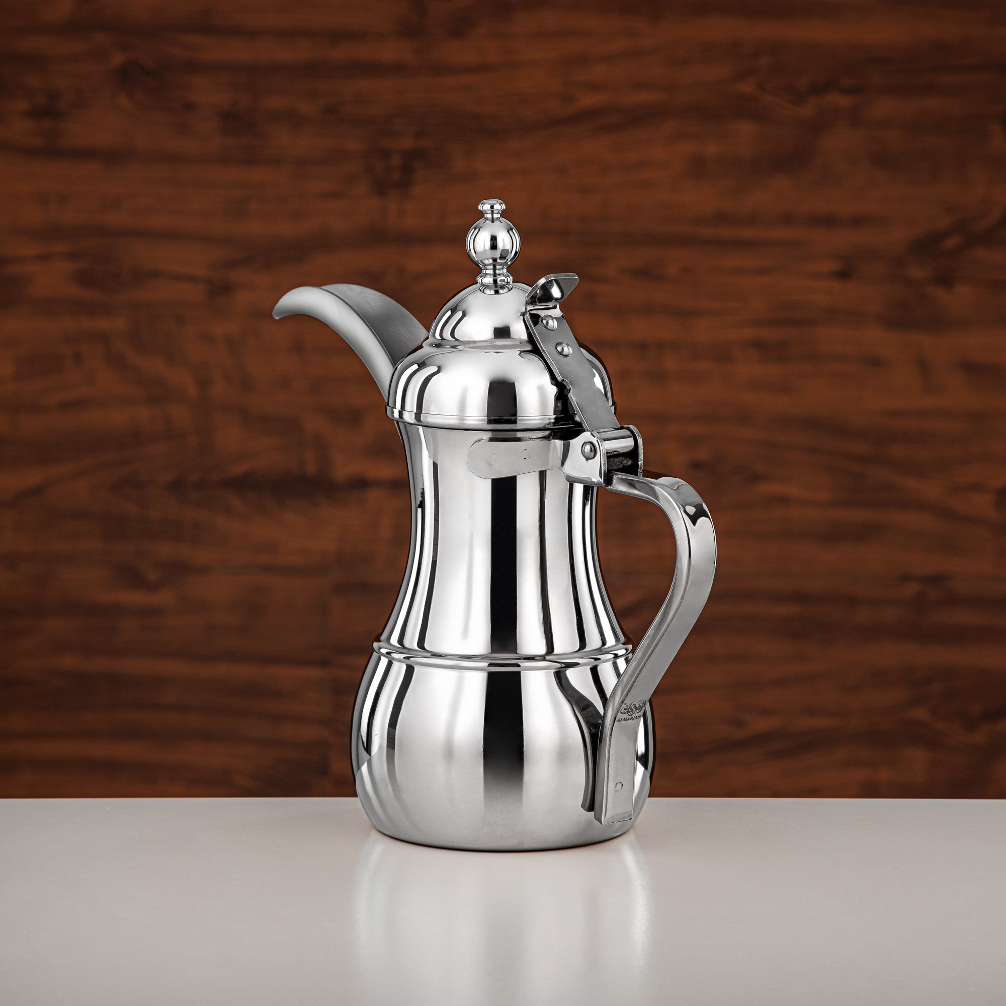 Almarjan Dallah 36oz Silver – Elegance