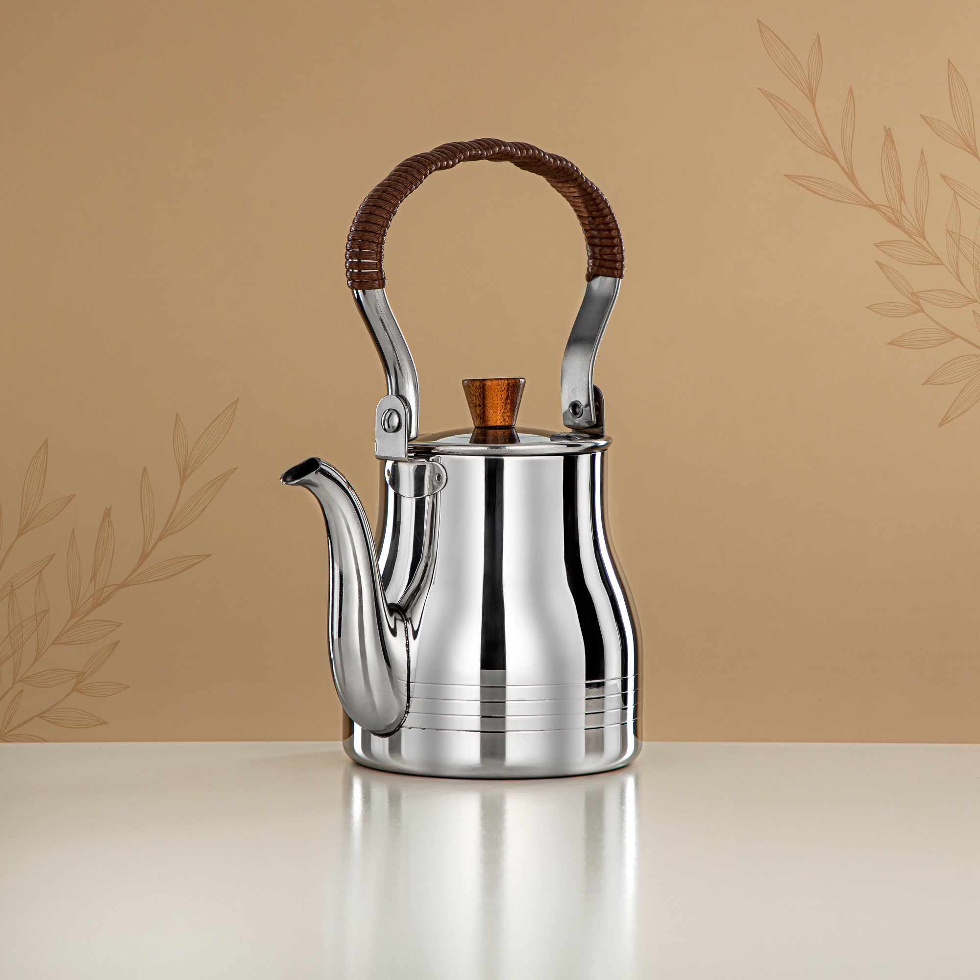 Almarjan Tea Kettle 0.7L Silver – Elegance