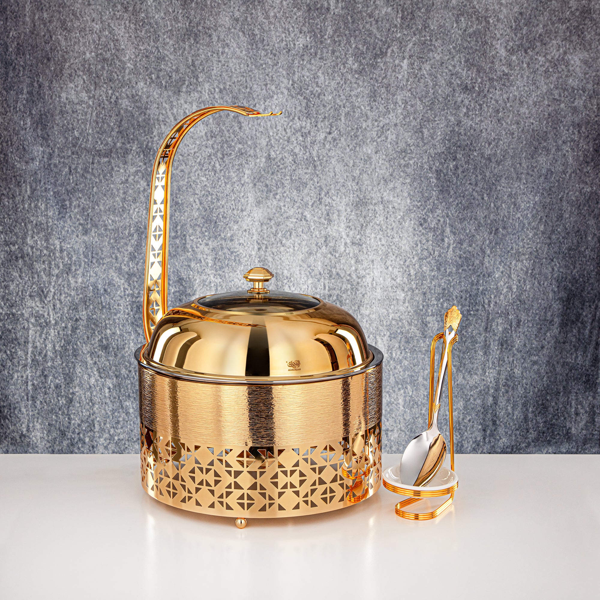 Almarjan 3000 ML Chafing Dish Gold - STS0013333