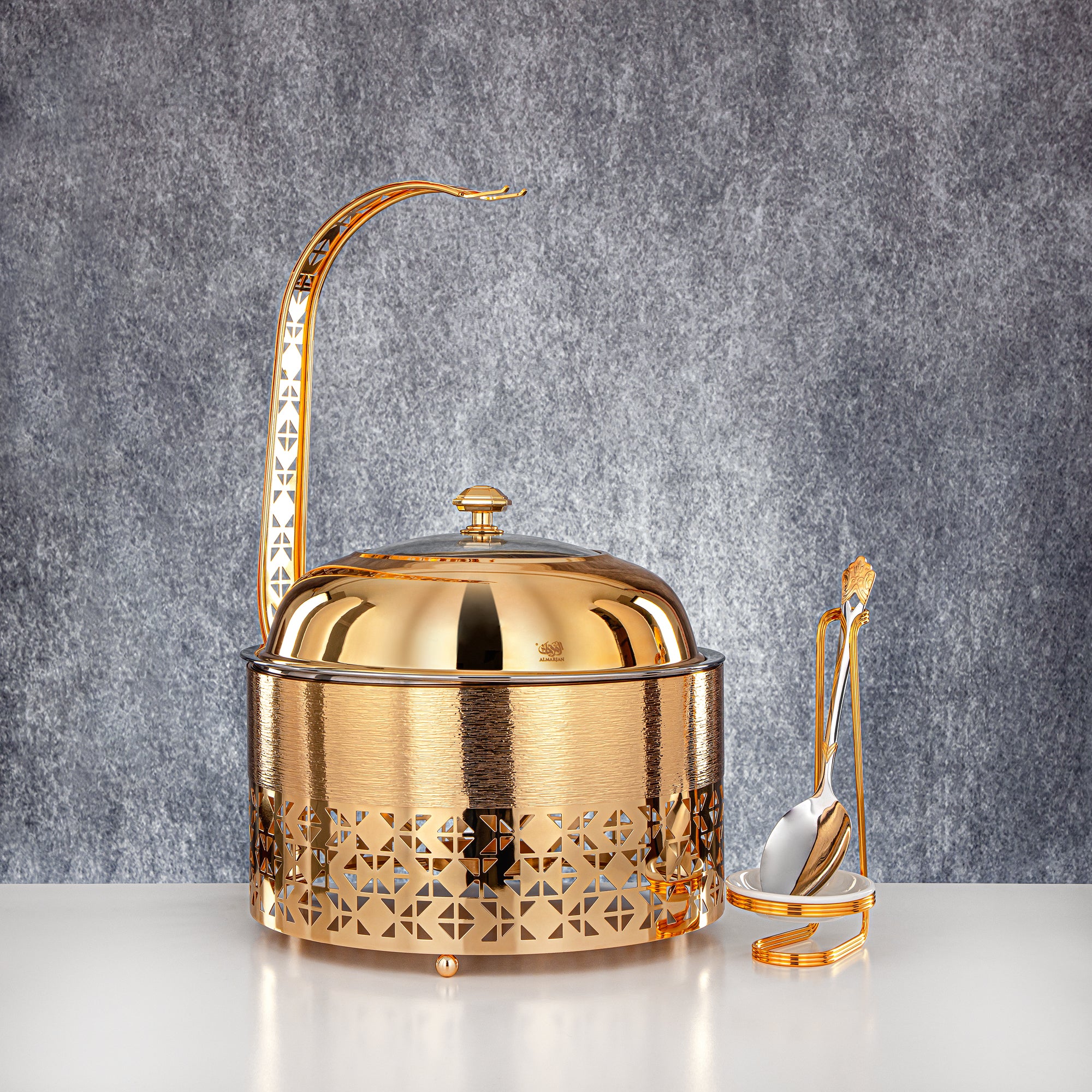 المرقجان 4000 مل طبق تسخين ذهبي - STS0013334