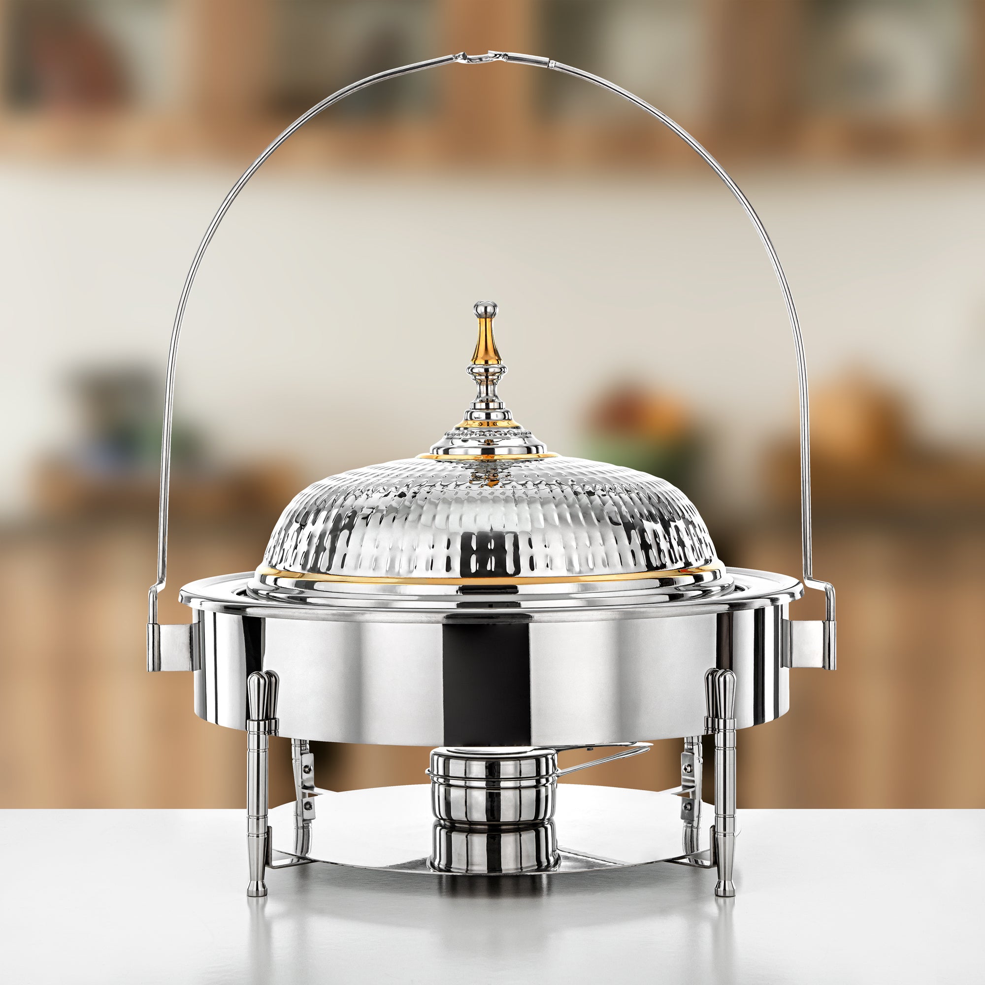 المرجان صحن تسخين 50 سم فضي وذهبي (STS0293412)