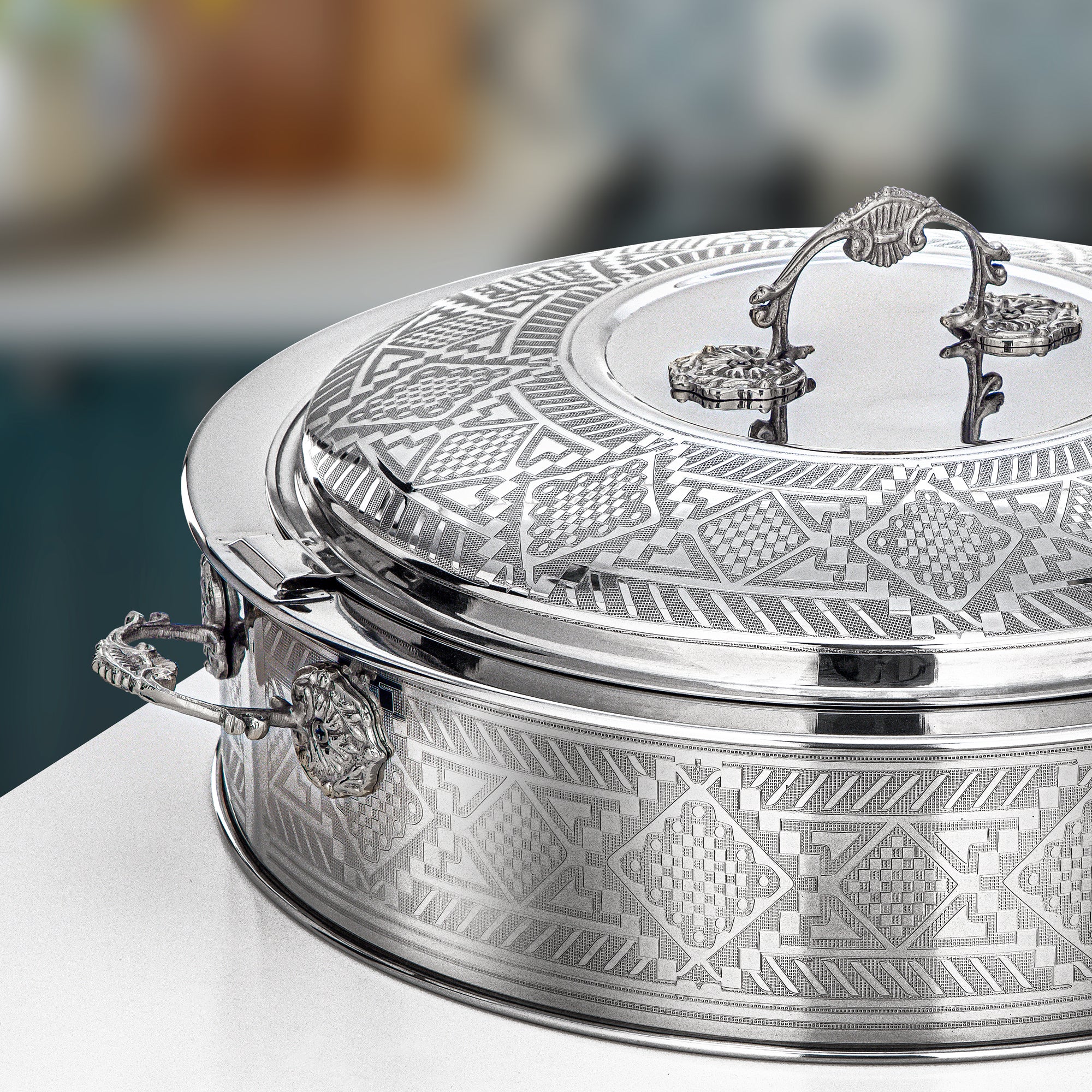 Almarjan Hot Pot 40cm Silver – Areej Collection