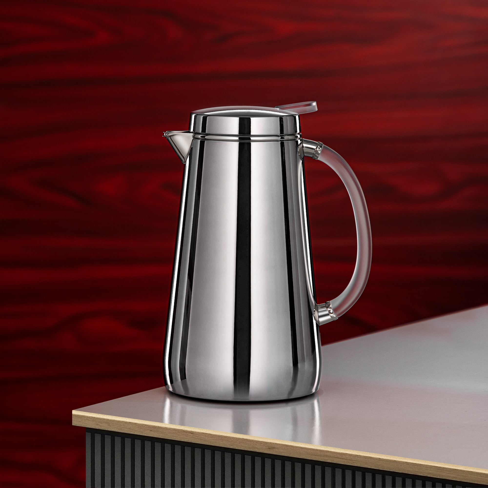 ترمس المرجان معدن 0.7 لتر فضي بمقبض فروست (VOP-700 CY15) – تقديم أنيق | رمضان و التجمعات