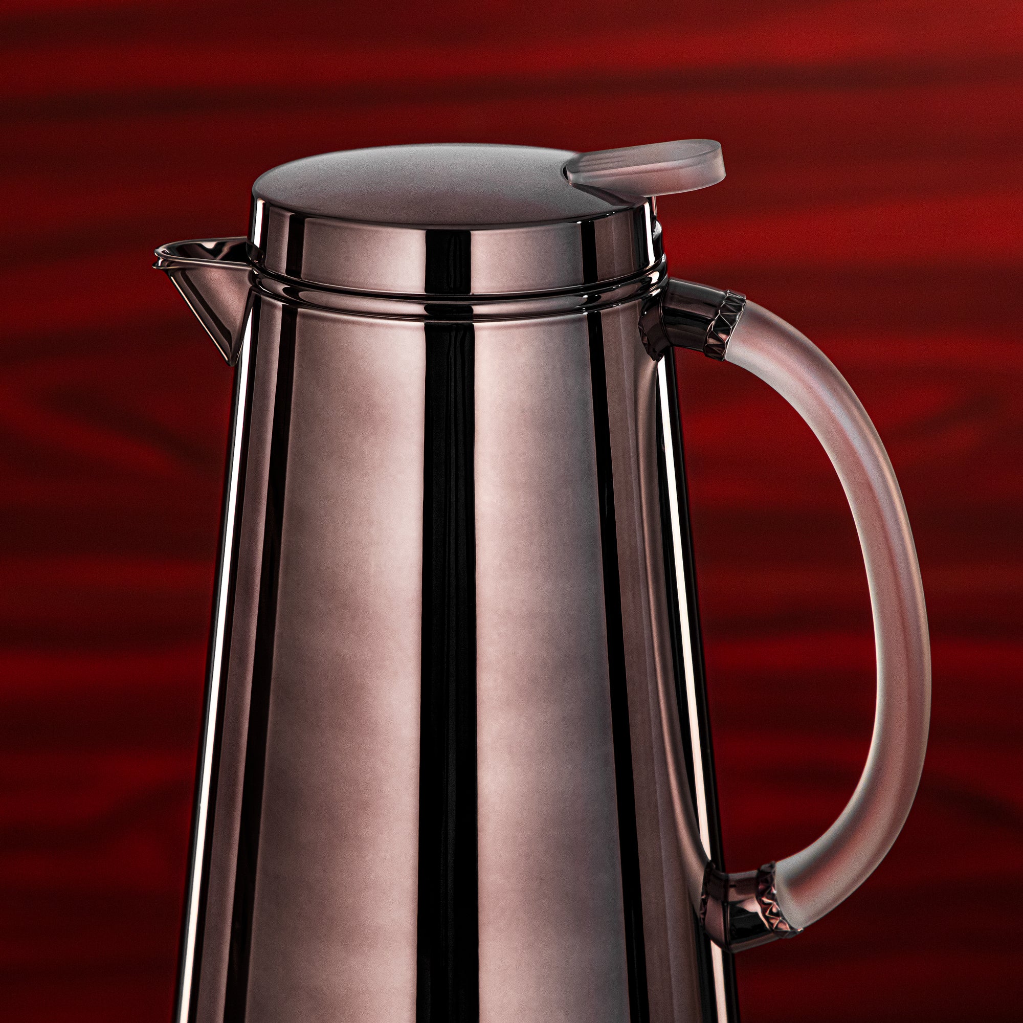 المرجان ترمس Metal 0.7 Liter Gun Black with Frost Handle (VOP-700 E10Y15) – Elegant Serving | Ramadan & Gatherings