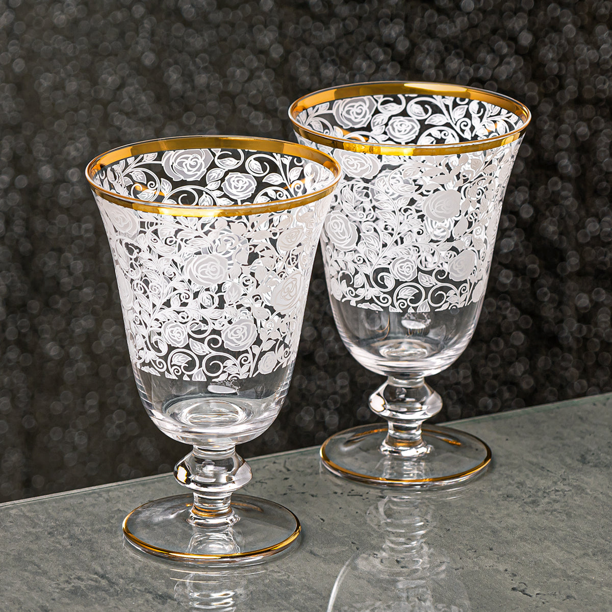 1140B-WRT - طقم المرجان لأكواب العصير الزجاجية 6 قطع 250 مل