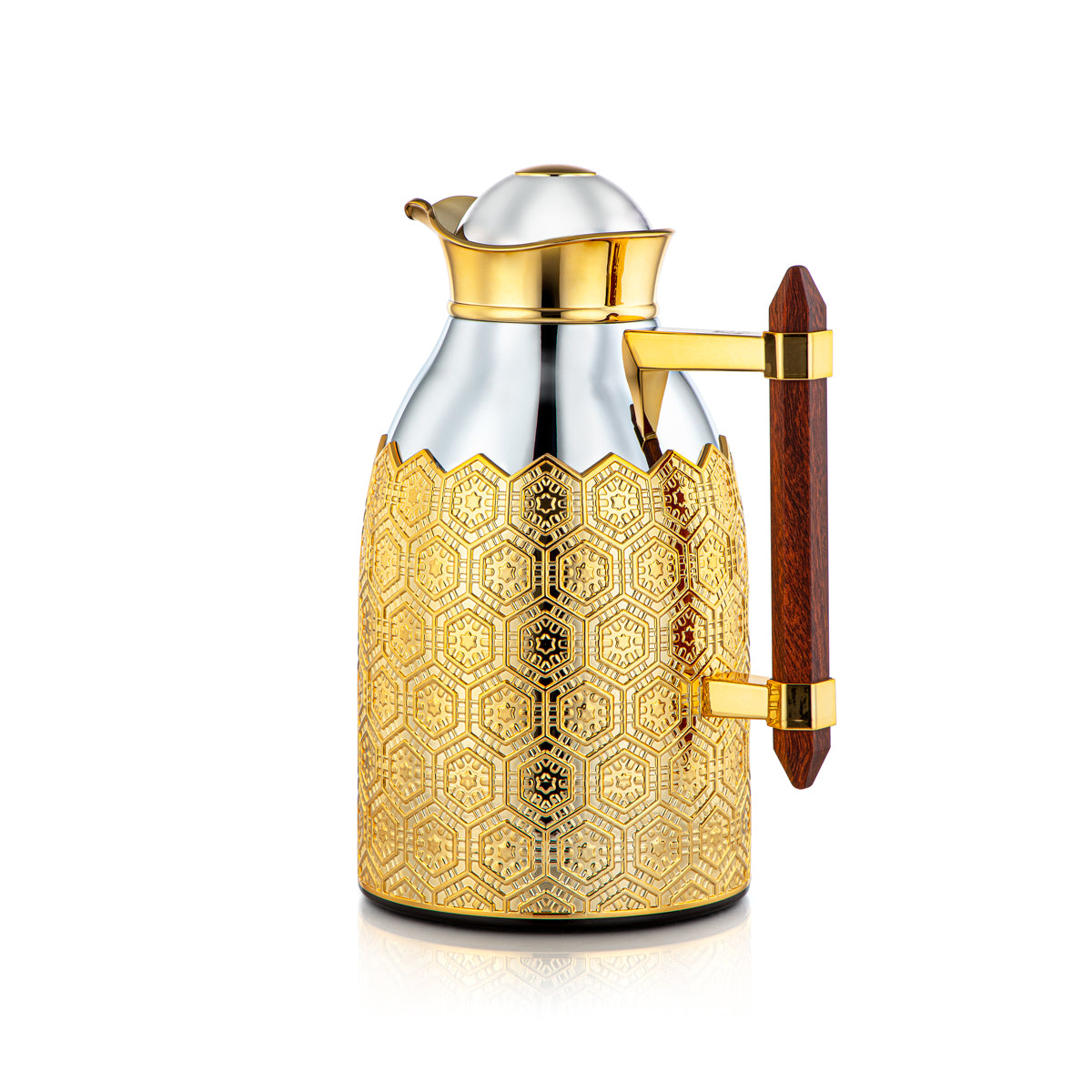 Almarjan 2 Pieces Vacuum Flask Set Silver & Gold - CBL + CBM-CEG