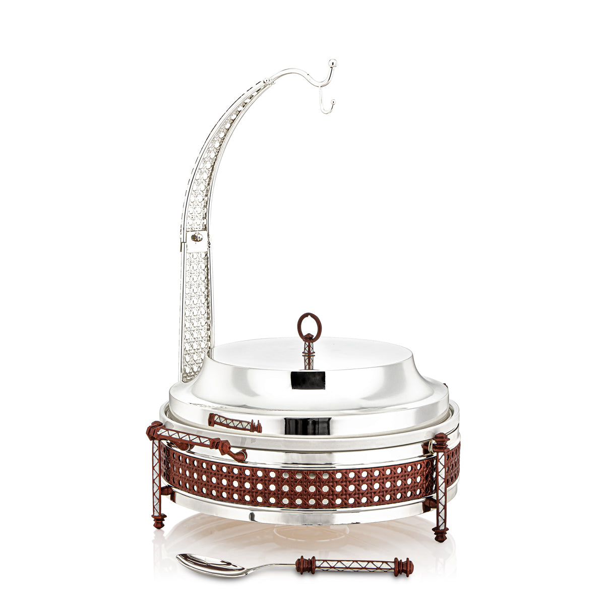 Almarjan 3500 ML Al Waha Collection Food Warmer Silver - FW01-SCN-L