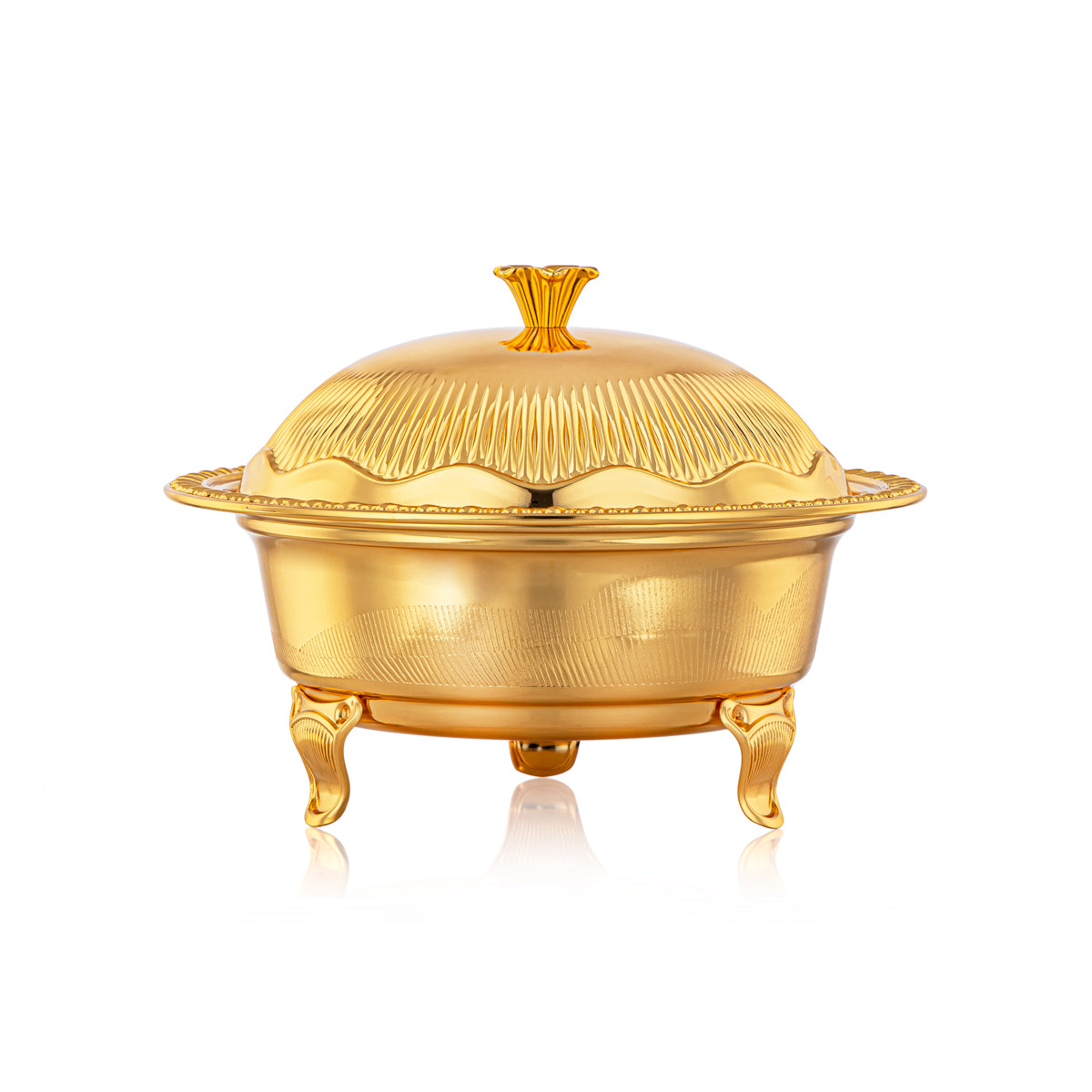 Almarjan 22 CM Date Bowl With Cover Gold - 222L-FG