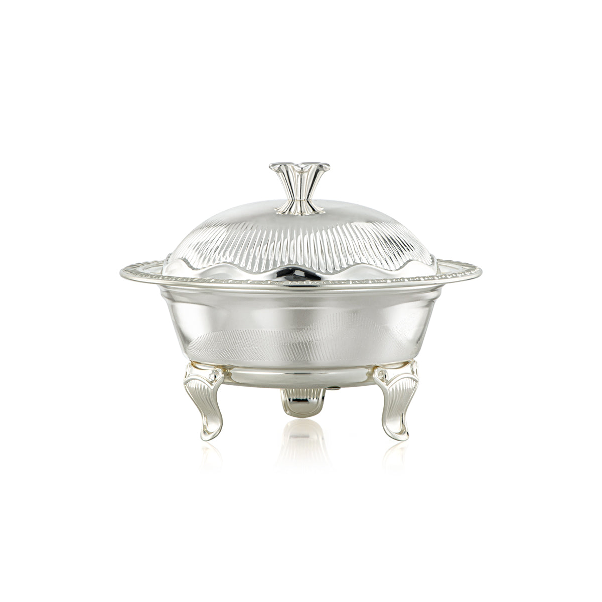 Almarjan 18 CM Date Bowl With Cover Silver - 222S-S