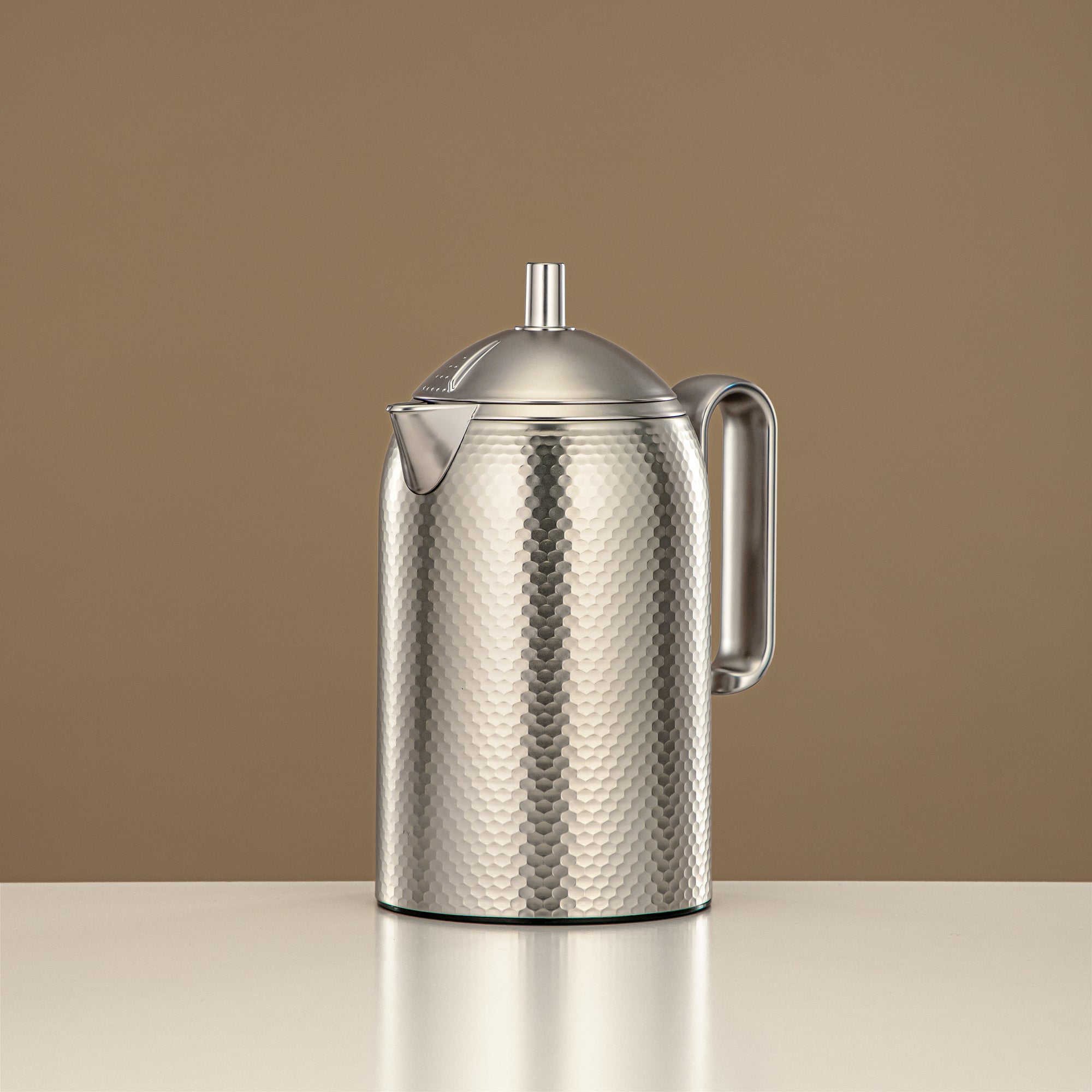 Almarjan Vacuum Flask 0.65L Matt Nickel