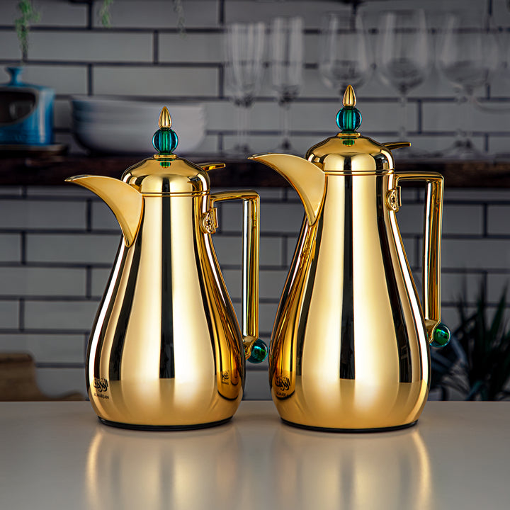 Almarjan 2 Pieces Vacuum Flask Set Gold - FG803-070/100 DG/G