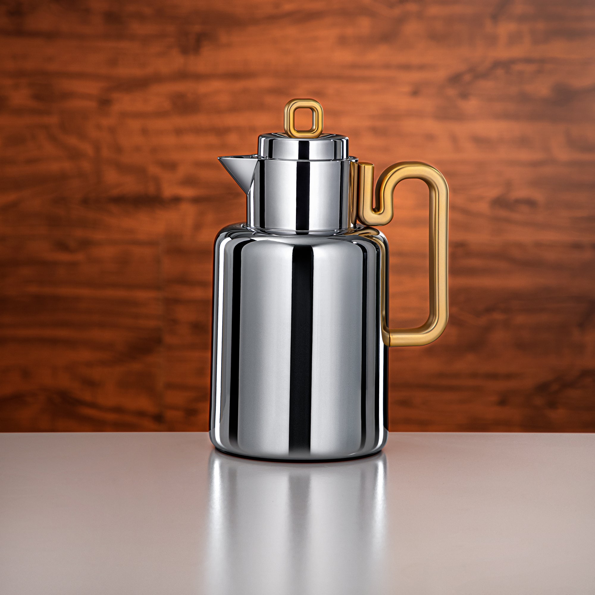 طقم الترمس المرجان Always سعة 0.5 لتر + 1 لتر فضي وذهبي مطفي (FG815-050/100 MC/MG)