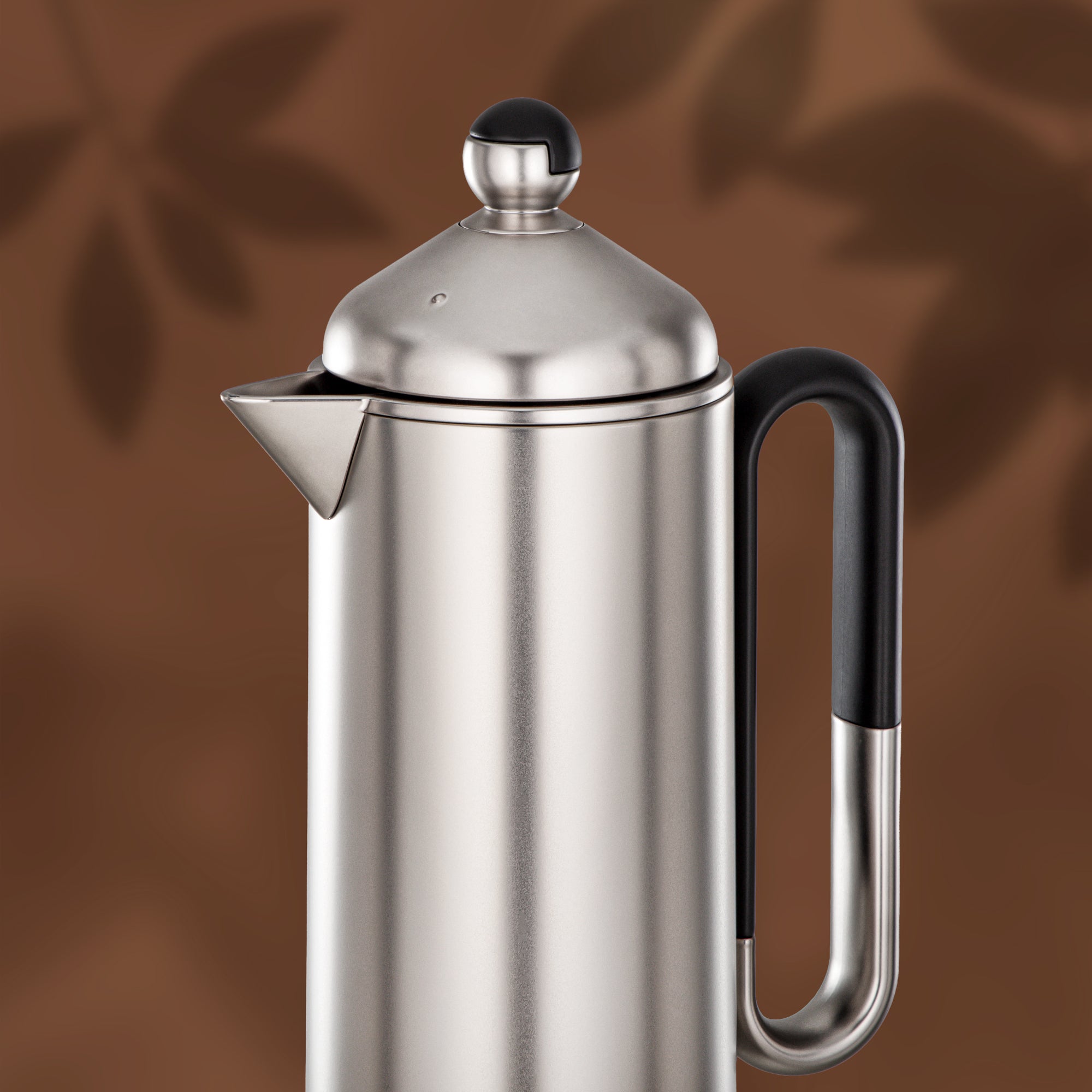 Almarjan 2 Pieces Vacuum Flask Set, Matt Nickel & Black