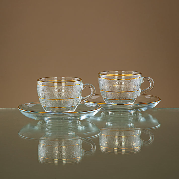 Combi 6 Pieces Glass Espresso Cup Set - G1056AZ-35/ED