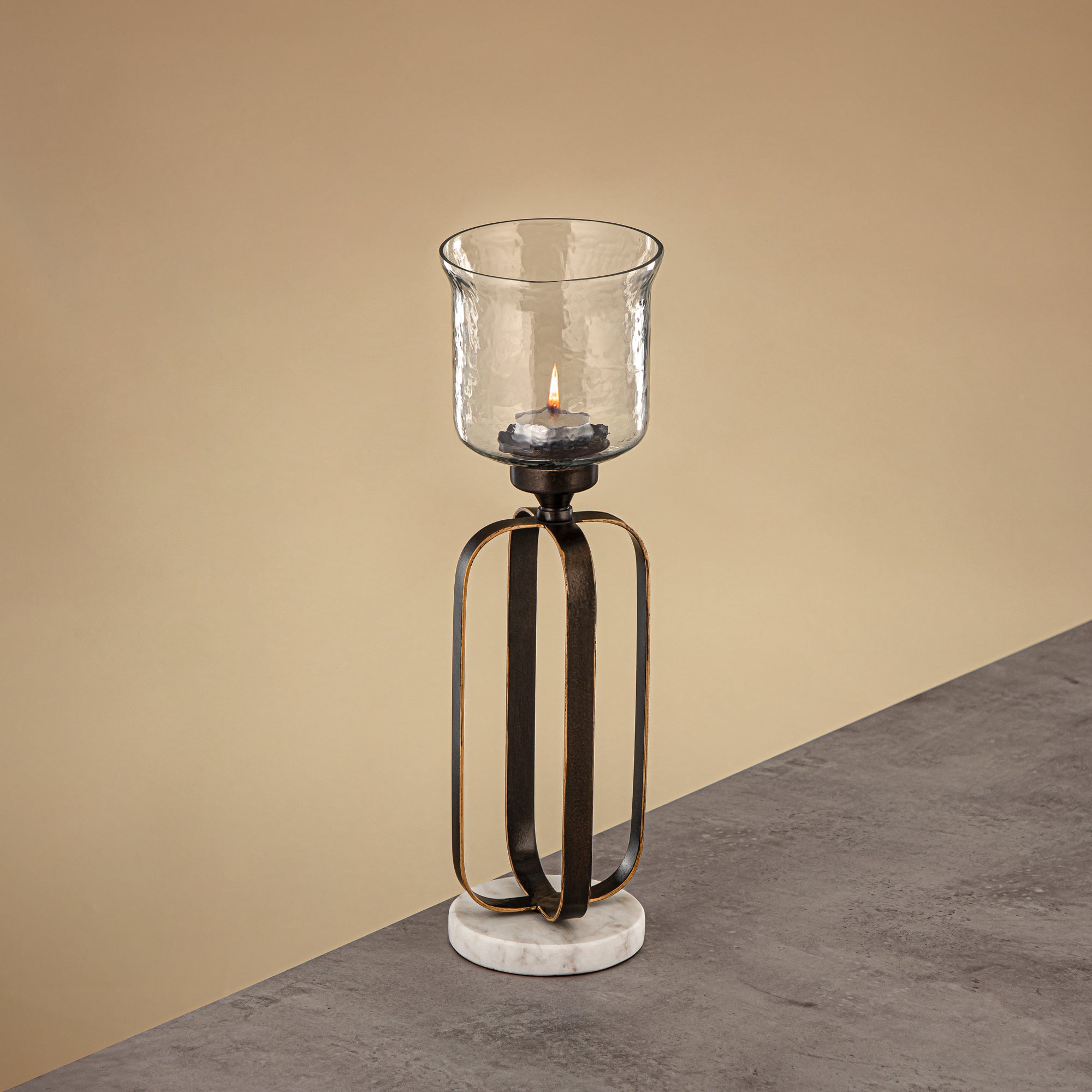 Almarjan Votive Holder 37cm Dark Bronze