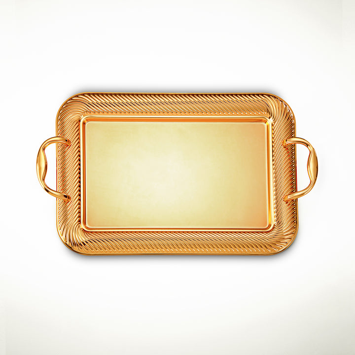 Almarjan 3 Pieces Serving Tray Set Gold - HT2308007