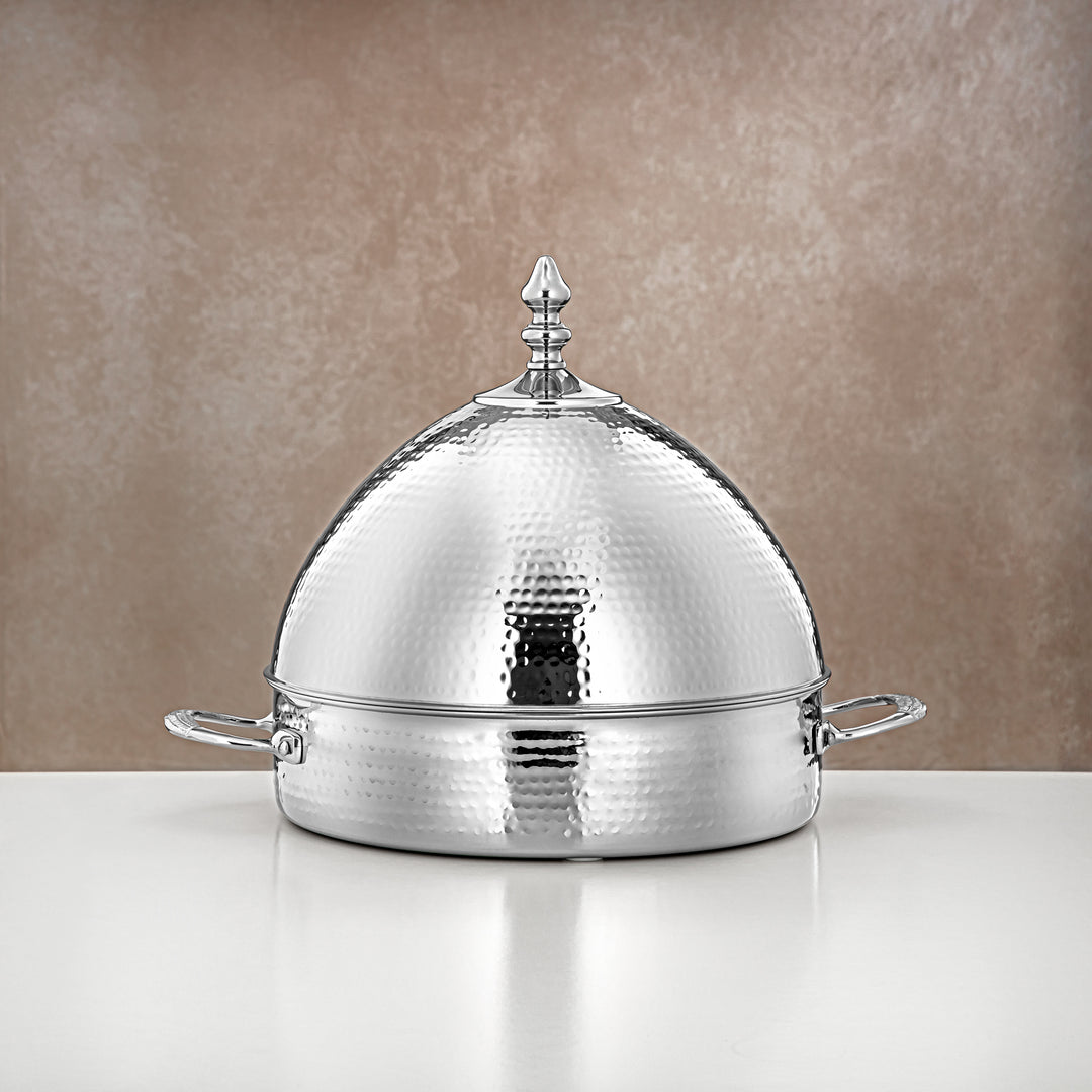 Almarjan 2500 ML Stainless Steel Hot Pot Silver - MD-1120C