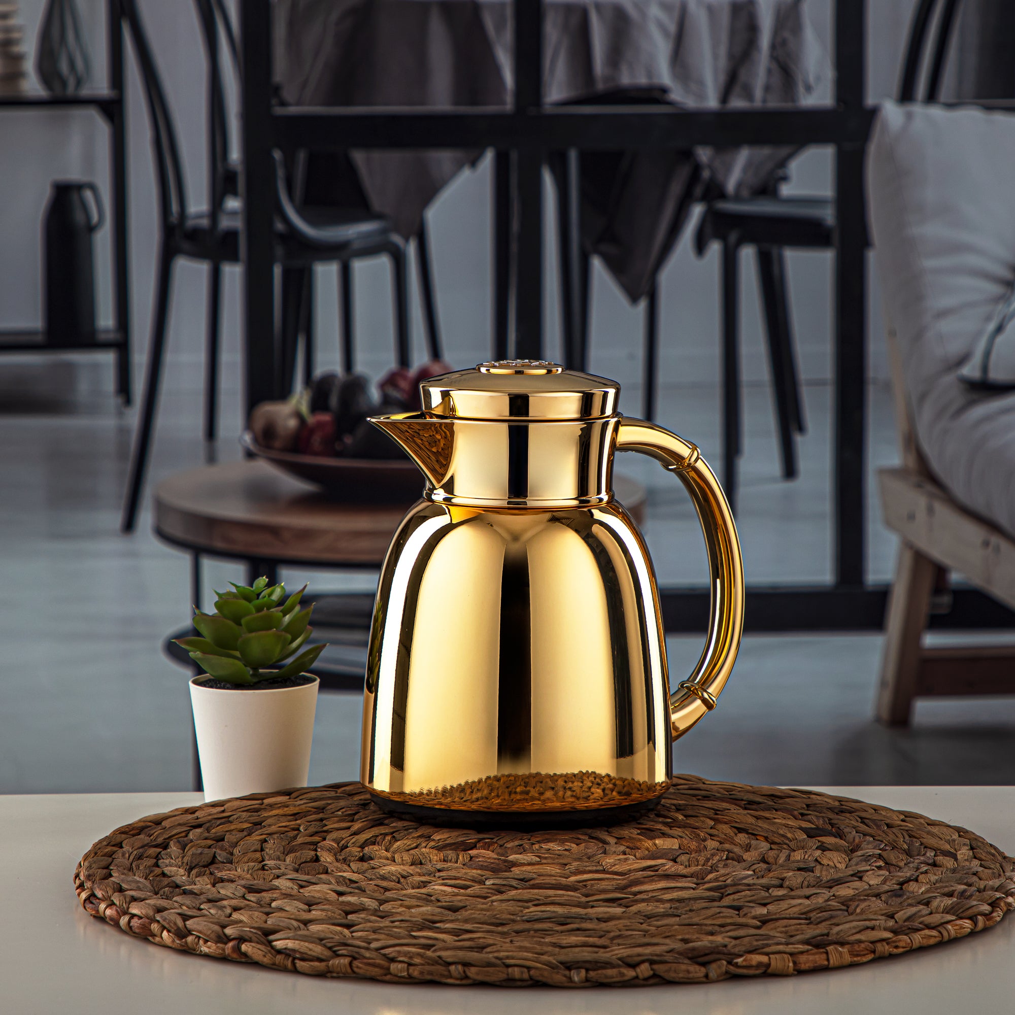 Almarjan 0.35 Liter Vacuum Flask Gold - QVC-0350C95