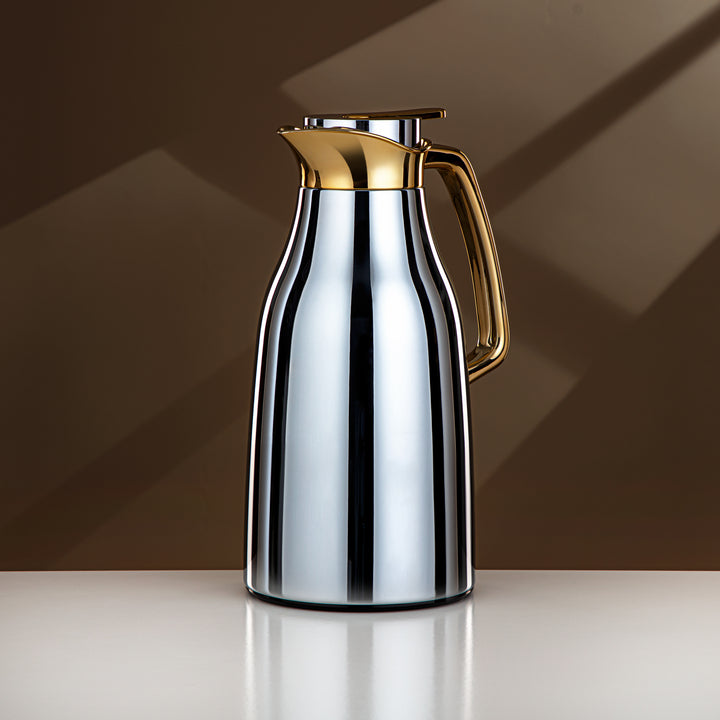 Almarjan 1.3 Liter Vacuum Flask Silver & Gold - RGC-1300CC95