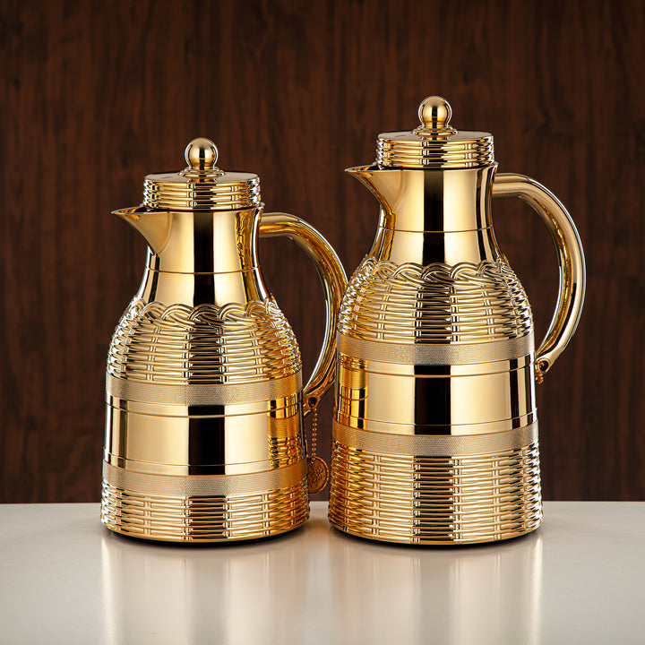 Almarjan 2 Pieces Vacuum Flask Set Gold - RYP-0700/1000 C95