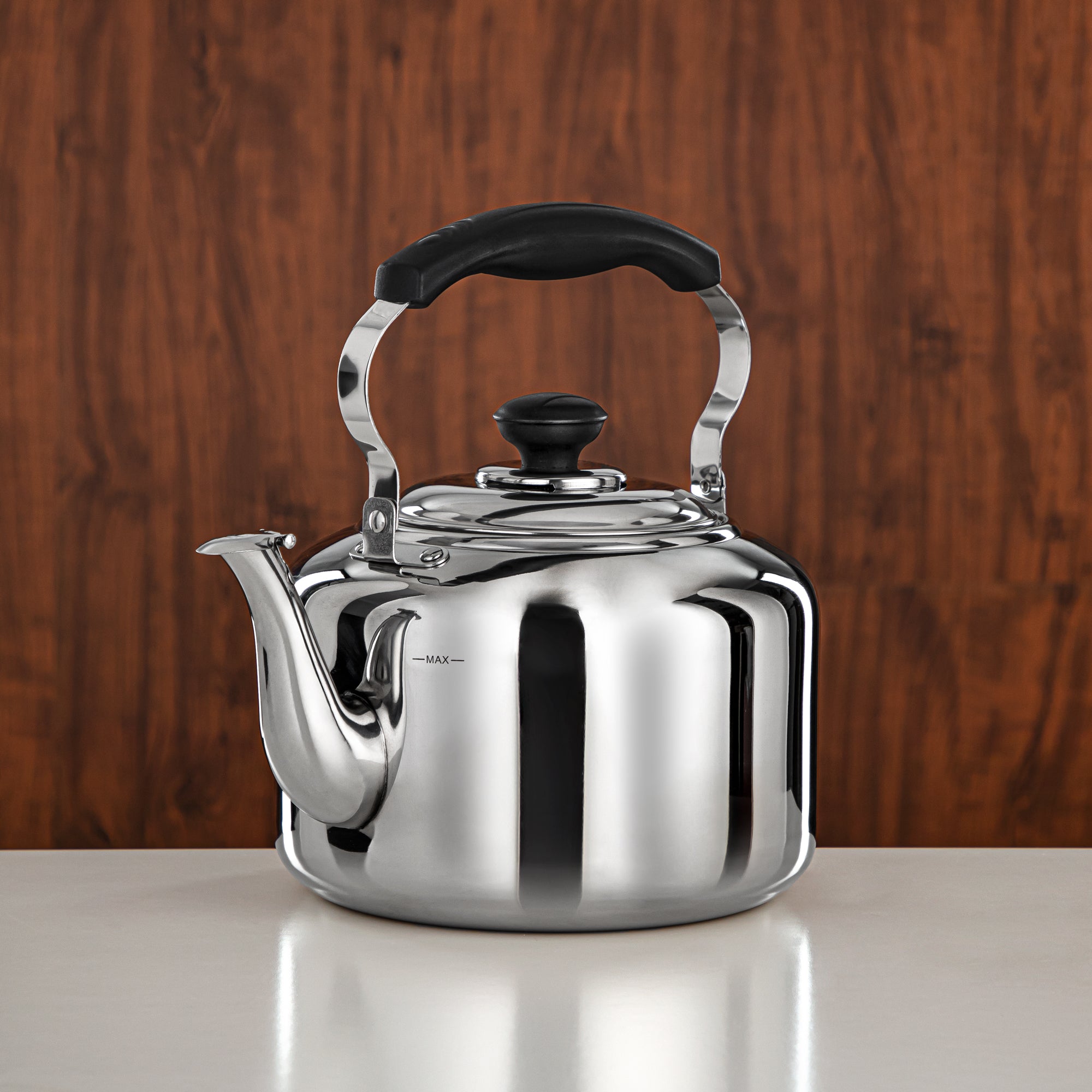 Almarjan 4 Liter Stainless Steel Whistling Kettle Silver SB980140