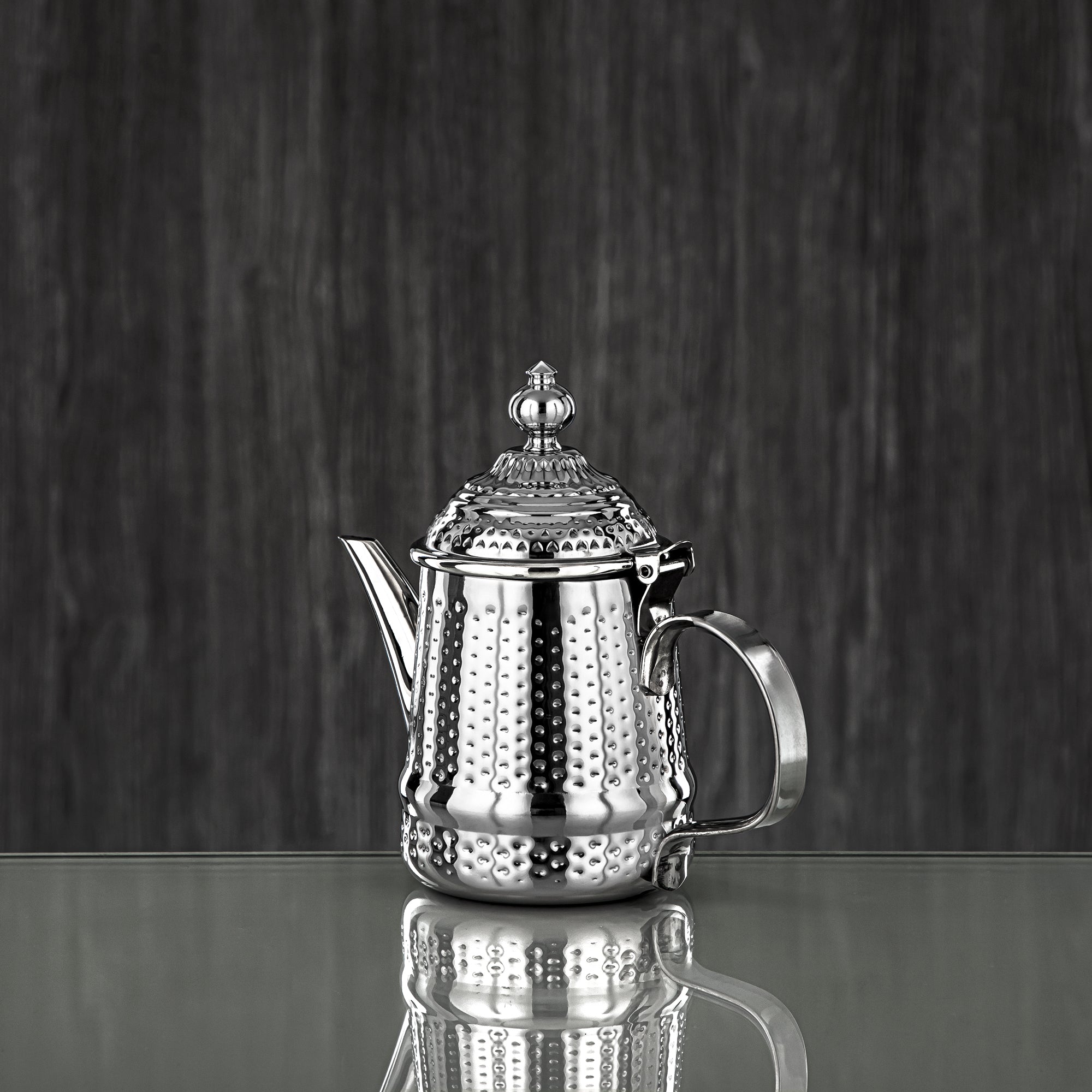 Almarjan 18 Ounce Barari Collection Stainless Steel Teapot Silver - STS0013045