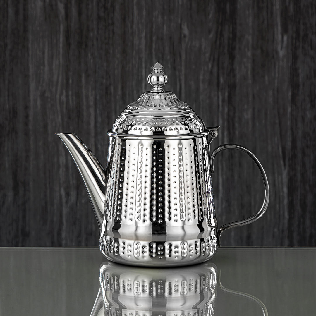 Almarjan 48 Ounce Barari Collection Stainless Steel Teapot Silver - STS0013048