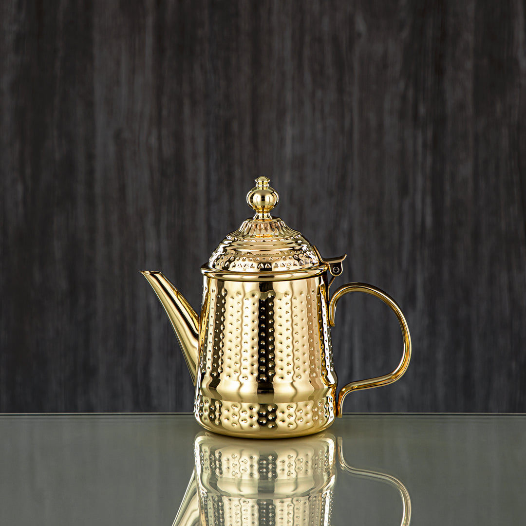 Almarjan 18 Ounce Barari Collection Stainless Steel Teapot Gold - STS0013050