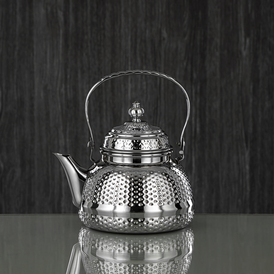 Almarjan 1 Liter Barari Collection Stainless Steel Tea Kettle Silver - STS0013077