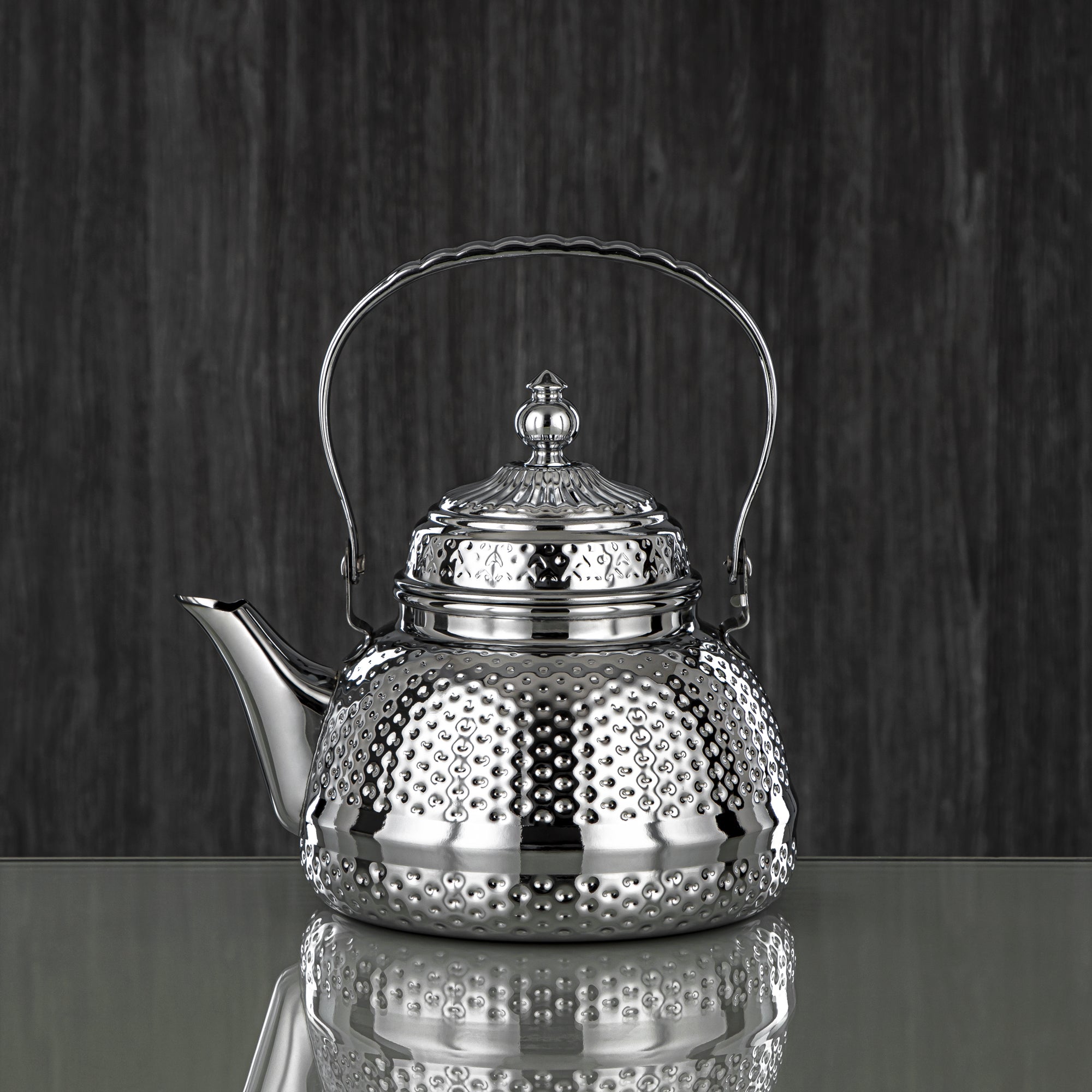 Almarjan 1.5 Liter Barari Collection Stainless Steel Tea Kettle Silver - STS0013078