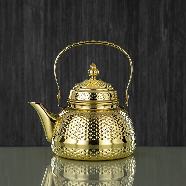 Almarjan 1.5 Liter Barari Collection Stainless Steel Tea Kettle Gold - STS0013081