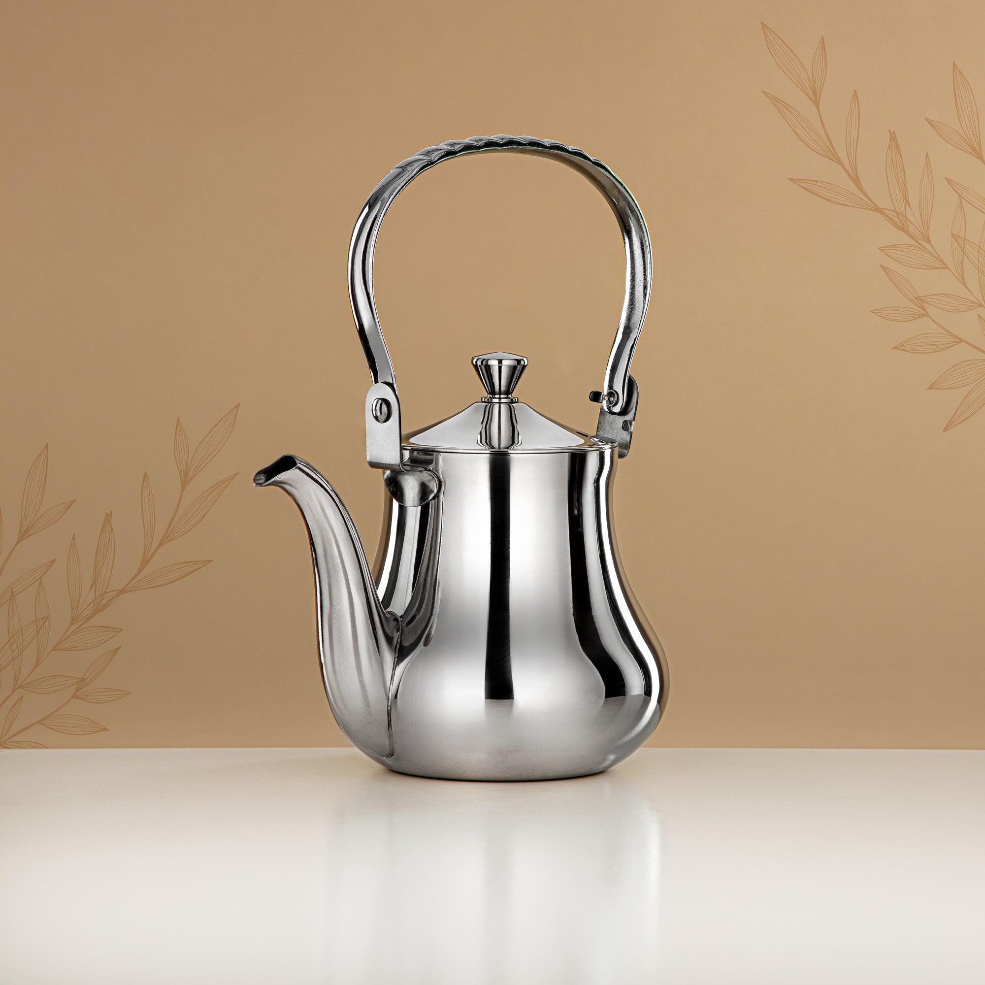 Almarjan Tea Kettle 0.8L Silver – Elegance