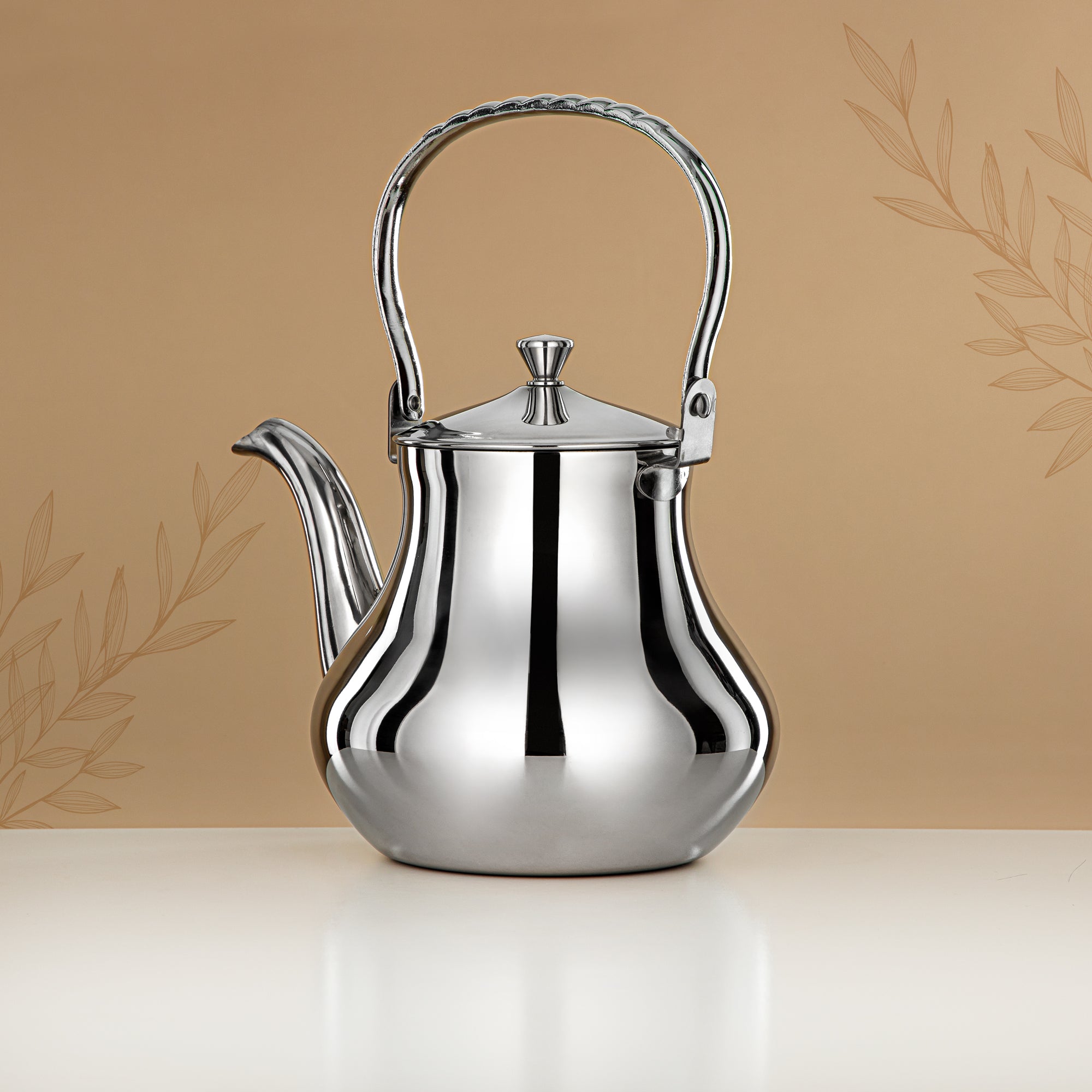 Almarjan Tea Kettle 2L Silver – Elegance